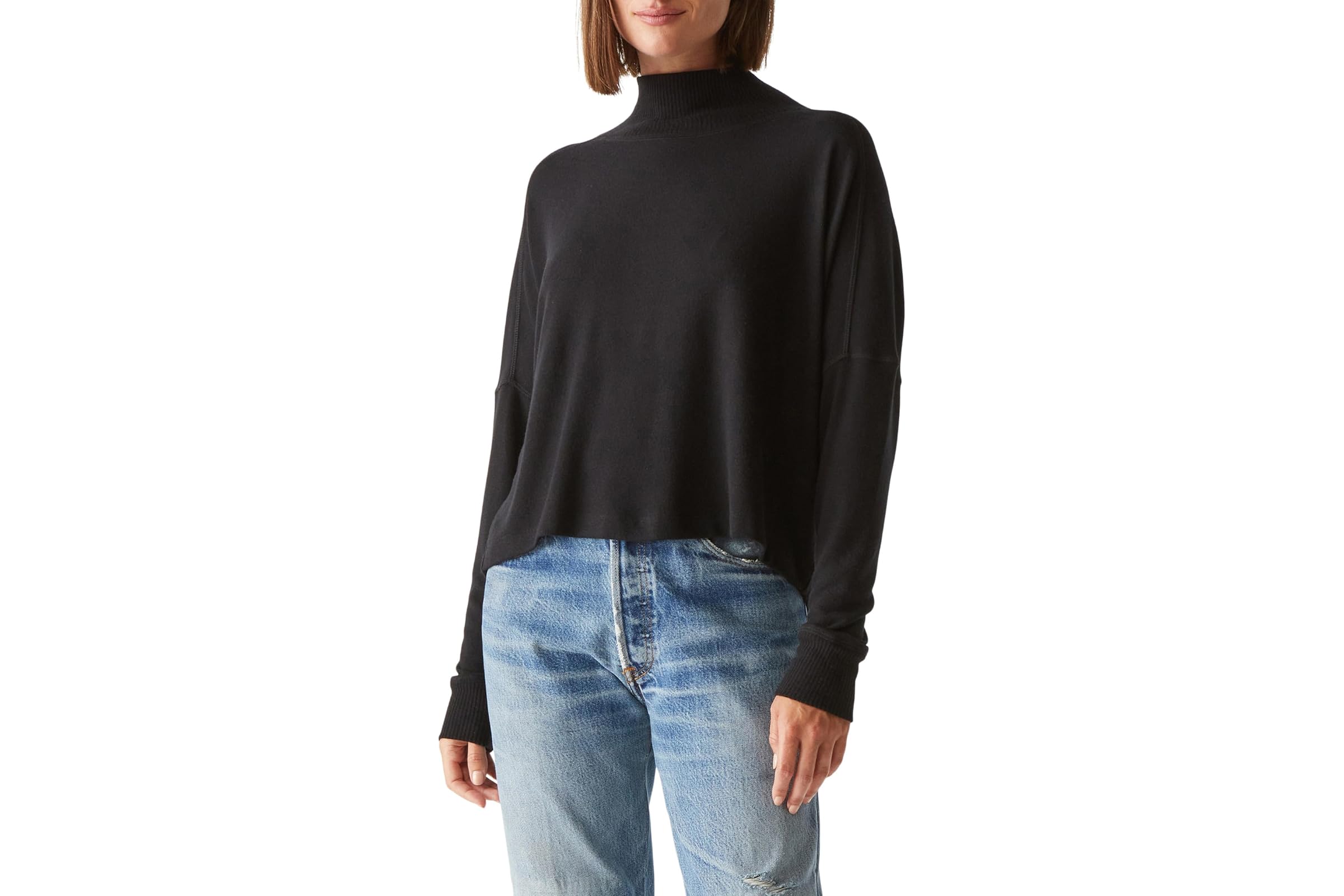 Michael Stars Frida Mock Neck Top