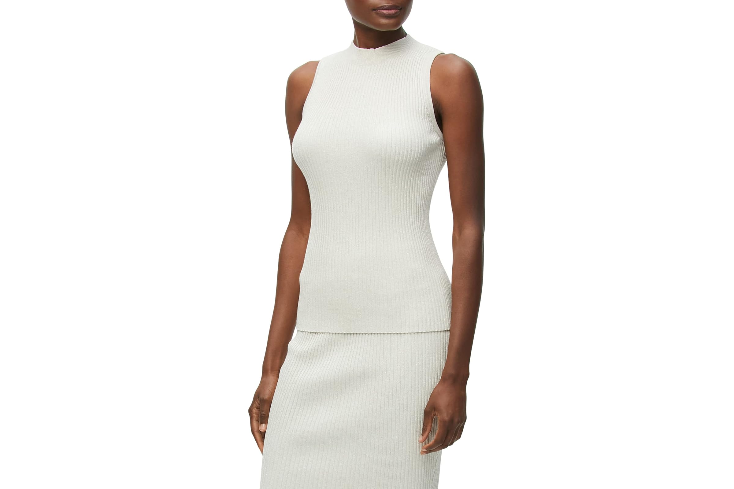 Michael Stars Kara Mock Neck Shell Top