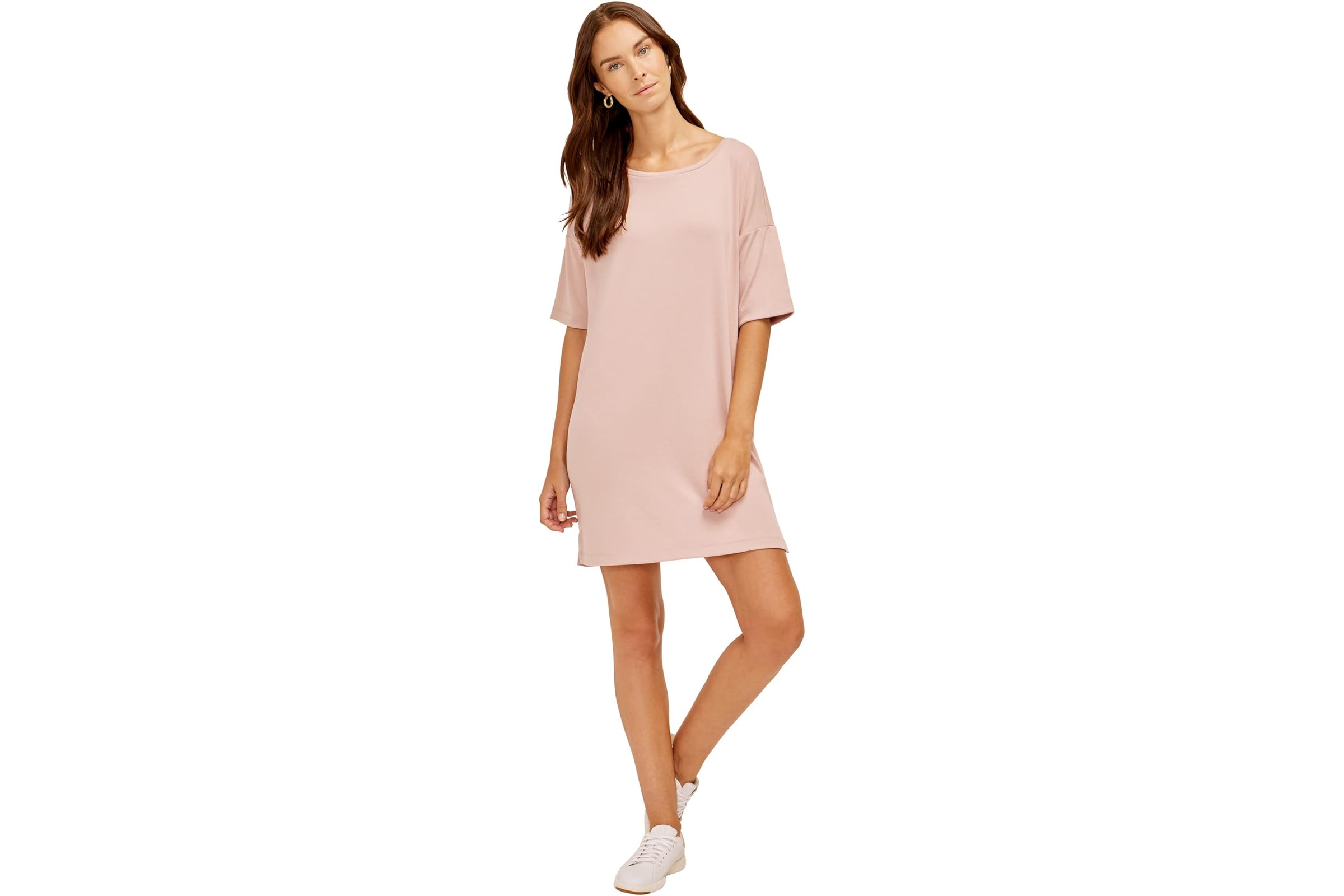 Платье Three Dots Boatneck Drop Sleeve Dress