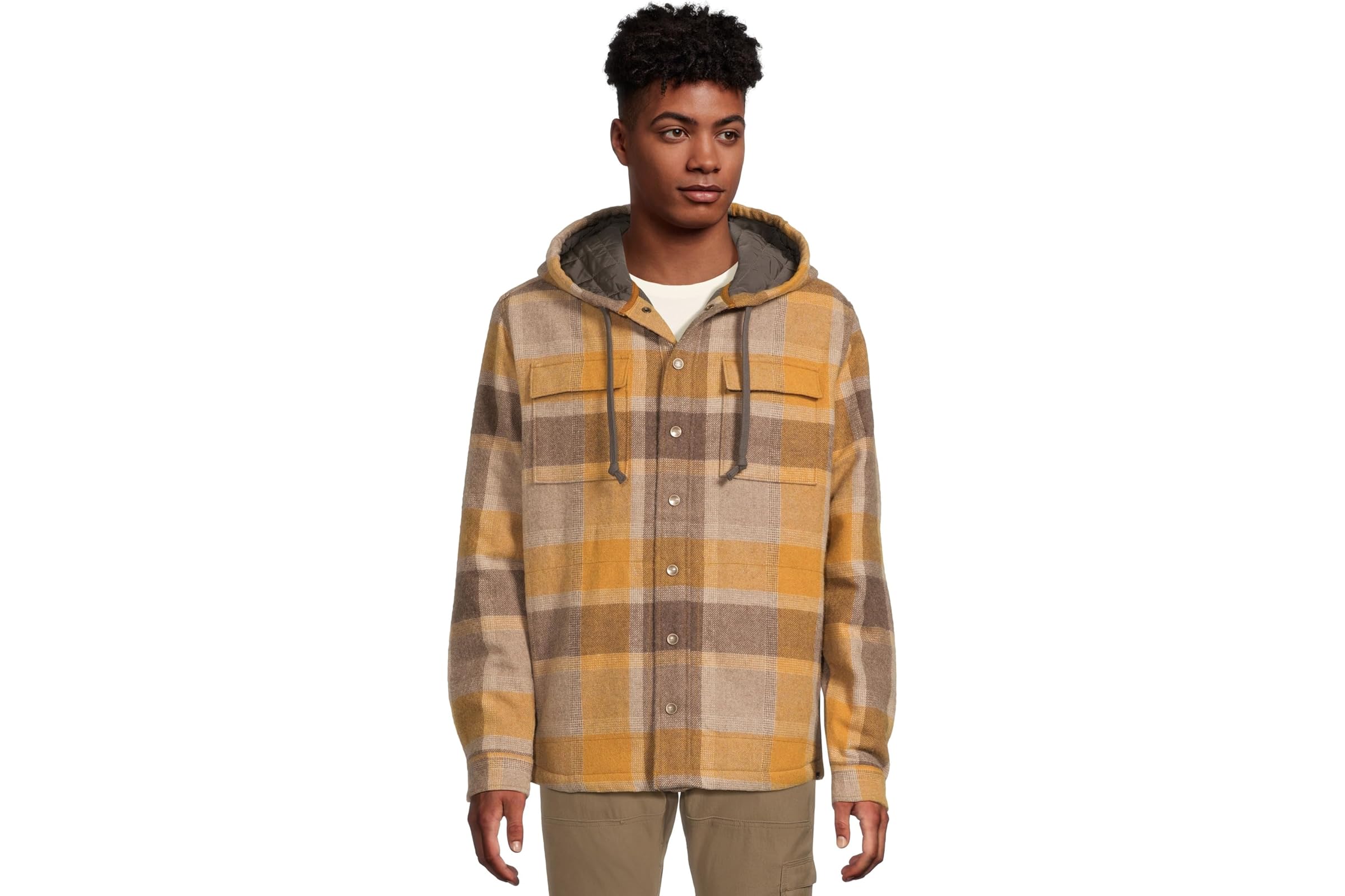 Prana Asgard Hooded Flannel Shirt Standard Fit 25690₽