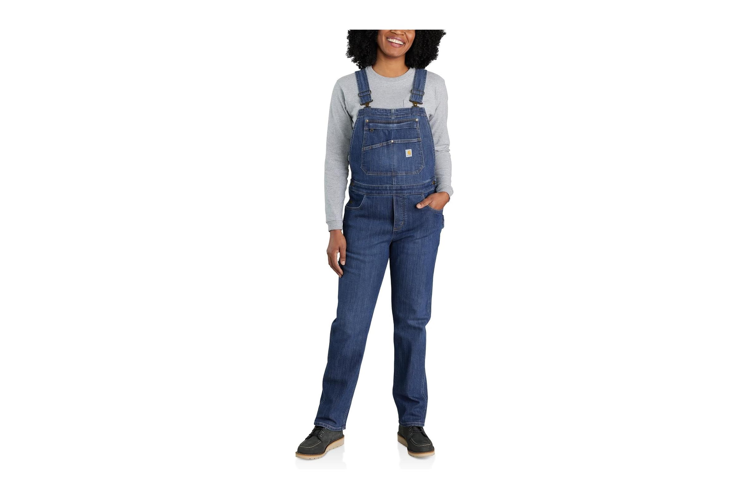 Carhartt Rugged Flex Relaxed Fit Denim Bib Overalls 12990₽