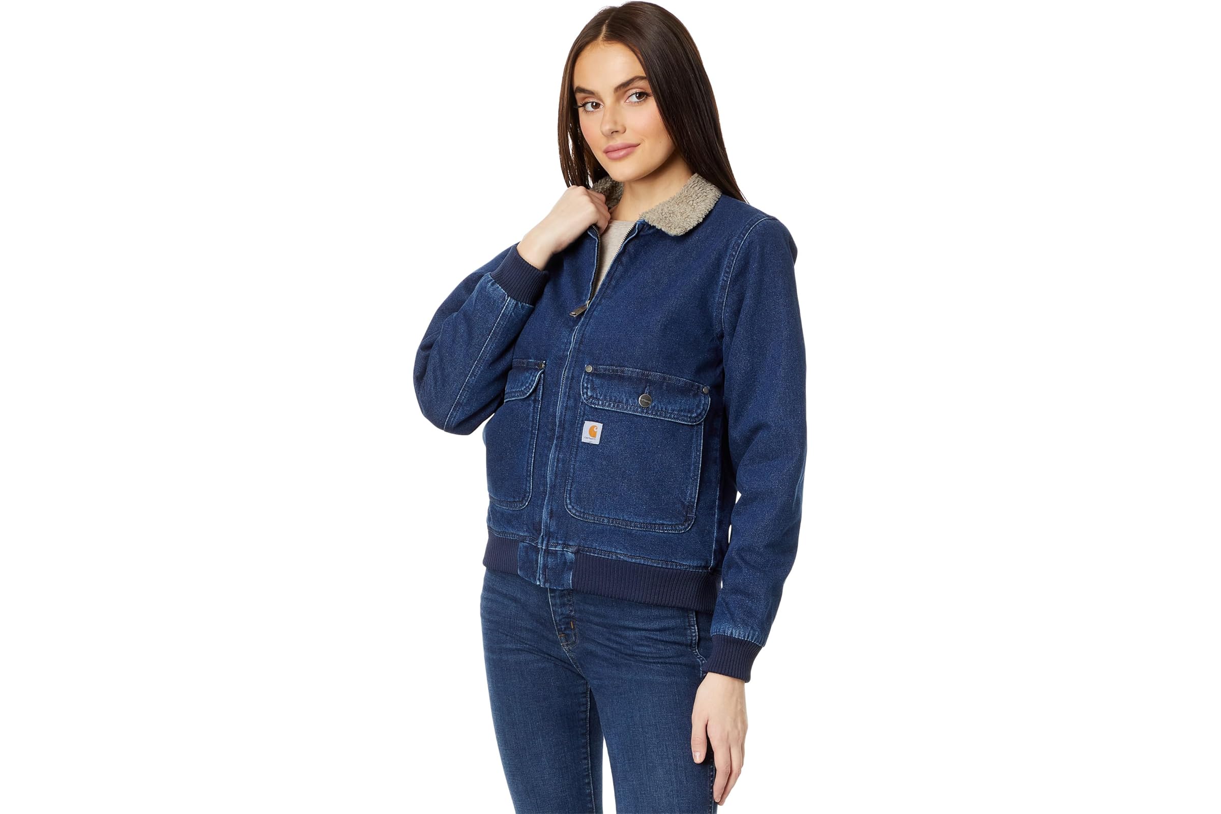 Carhartt Relaxed Fit Denim Sherpa-Lined Jacket 17790₽