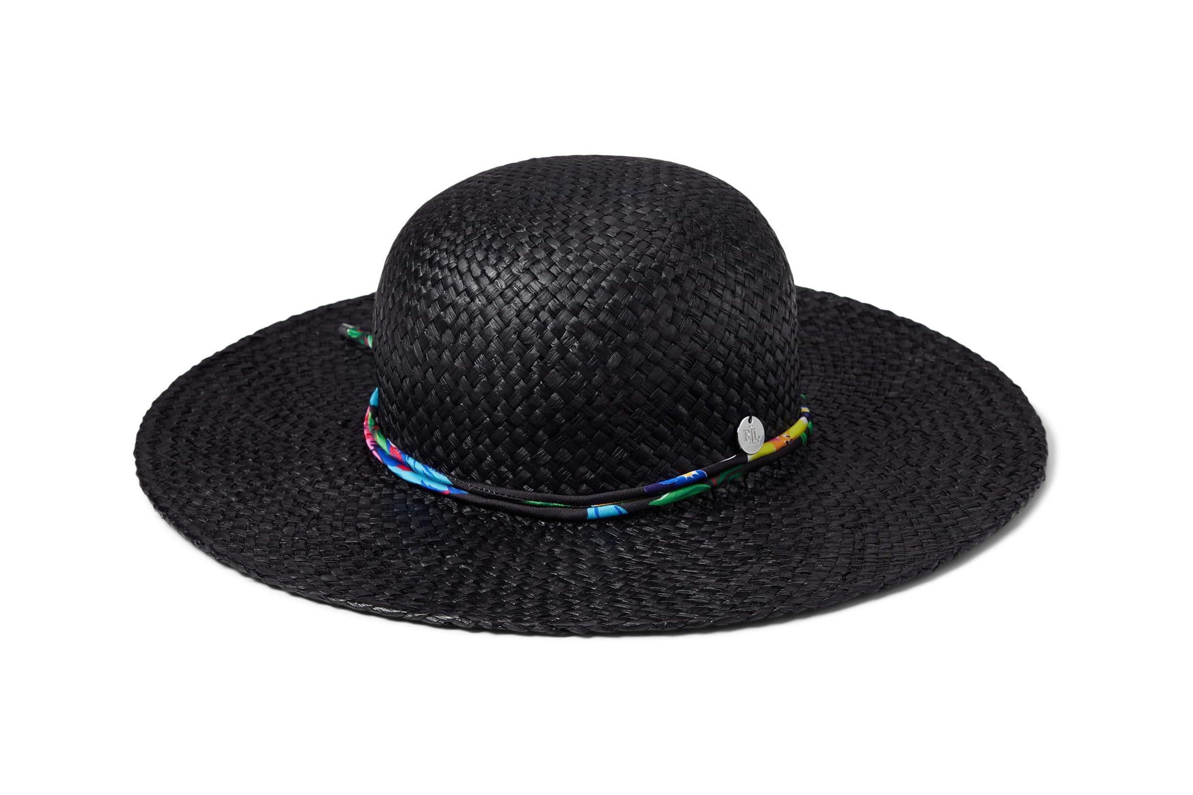 LAUREN Ralph Lauren Raffia Sun Hat with Printed Tie 17690₽