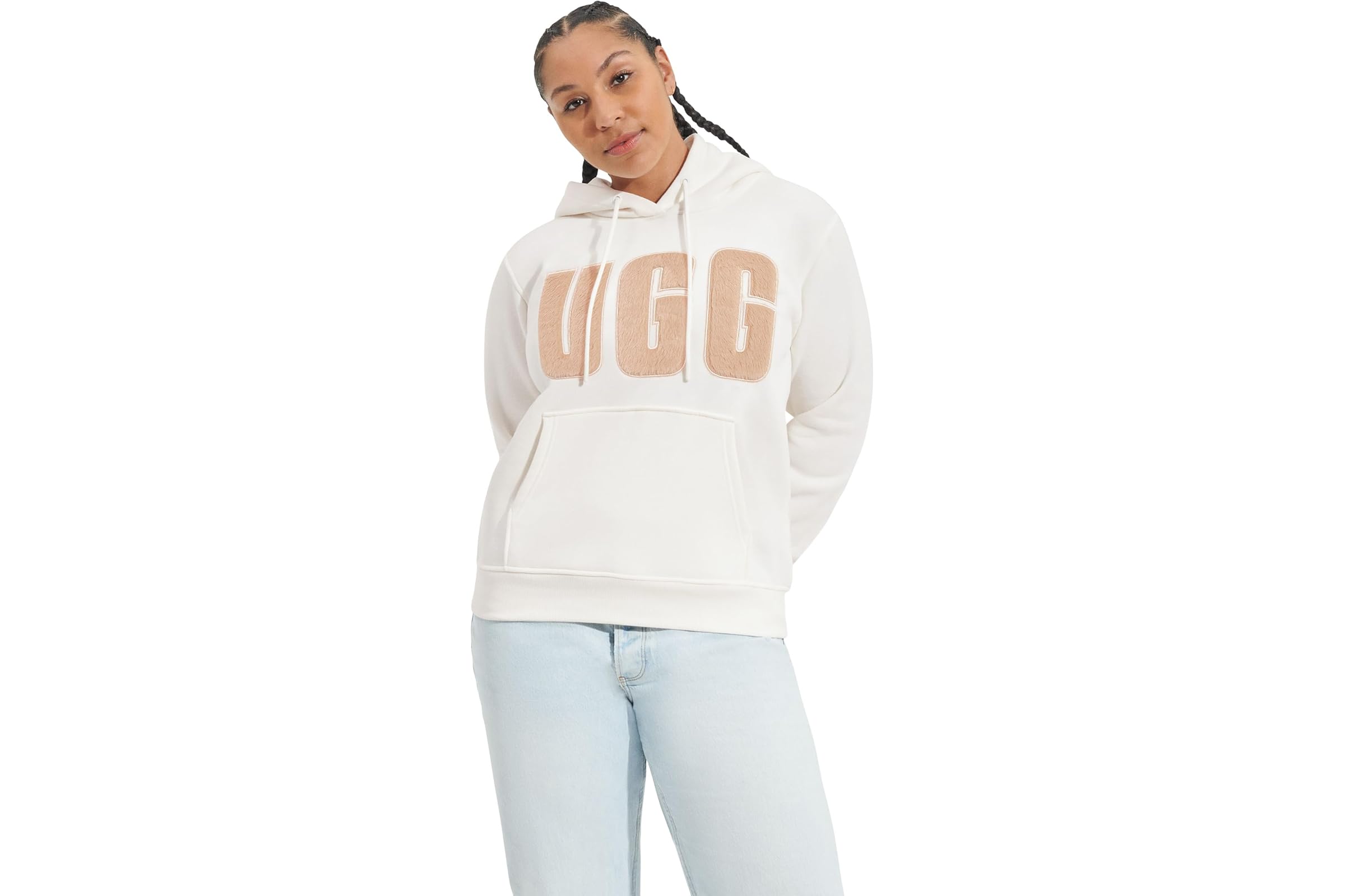 UGG Rey Uggfluff Logo Hoodie