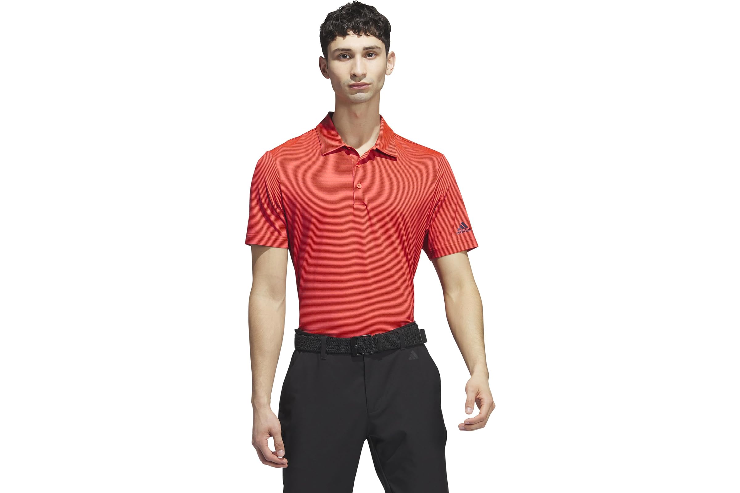 adidas Golf Ottoman Stripe Polo Shirt