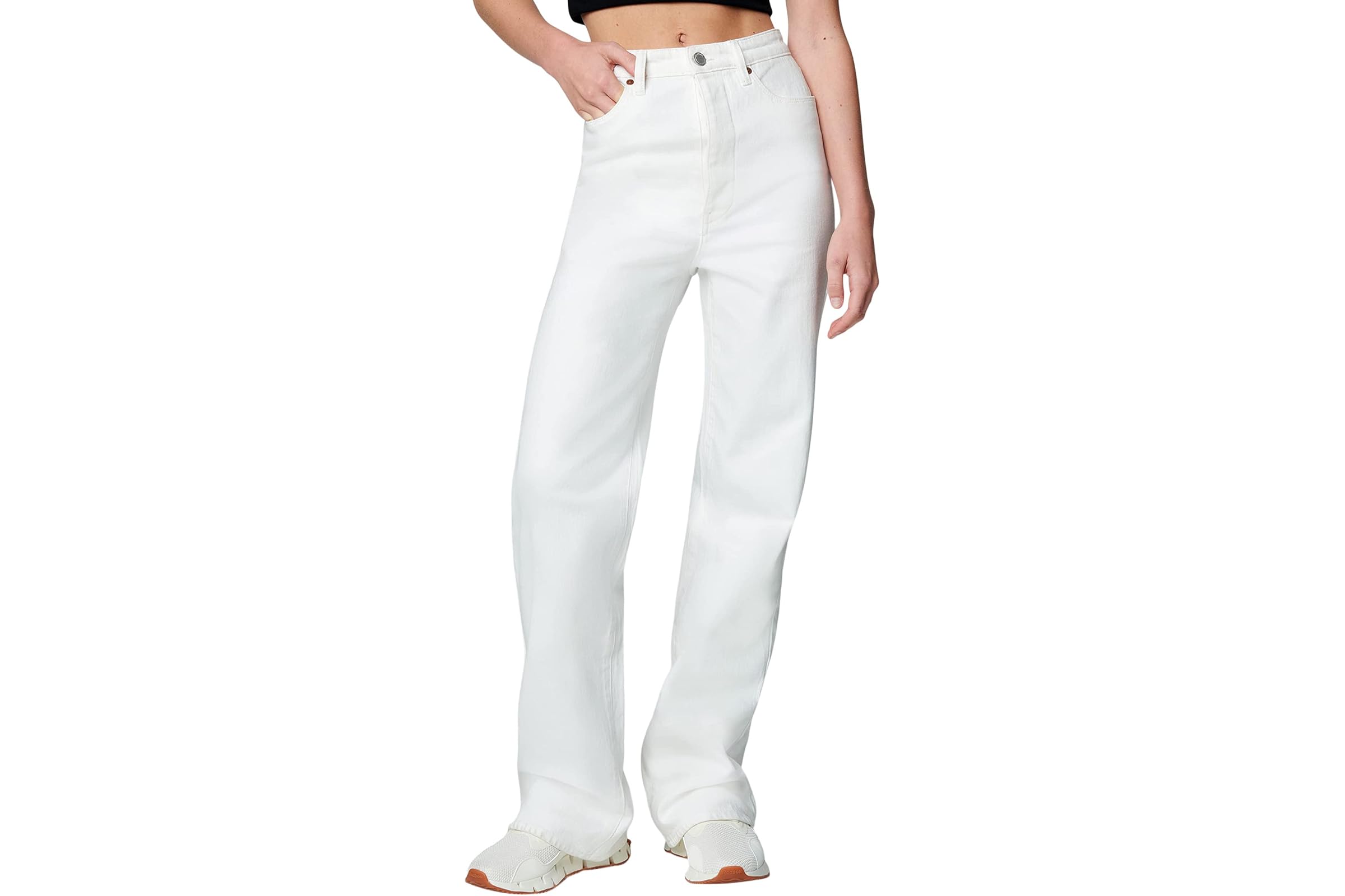 Blank NYC Franklin High-Rise - Wide Leg Rib Cage Jeans in See You Again