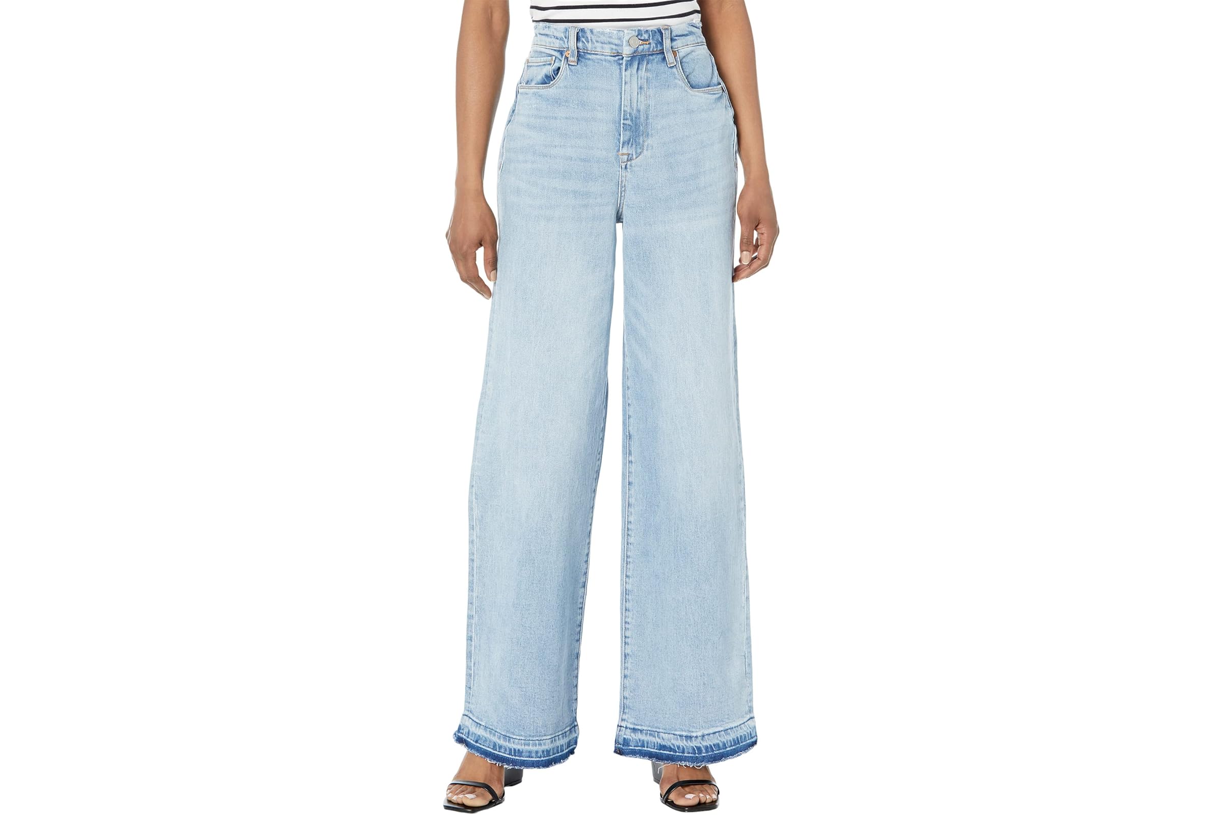 Blank NYC Franklin High-Rise - Wide Leg Rib Cage Jeans in Warm Celebration