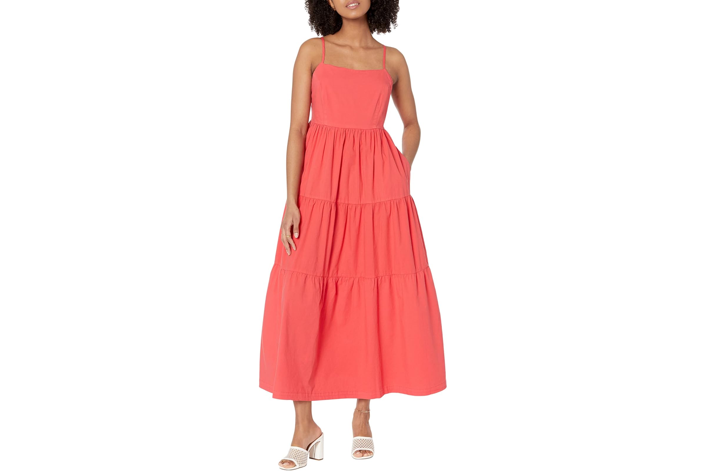 MONROW Poplin Maxi Dress