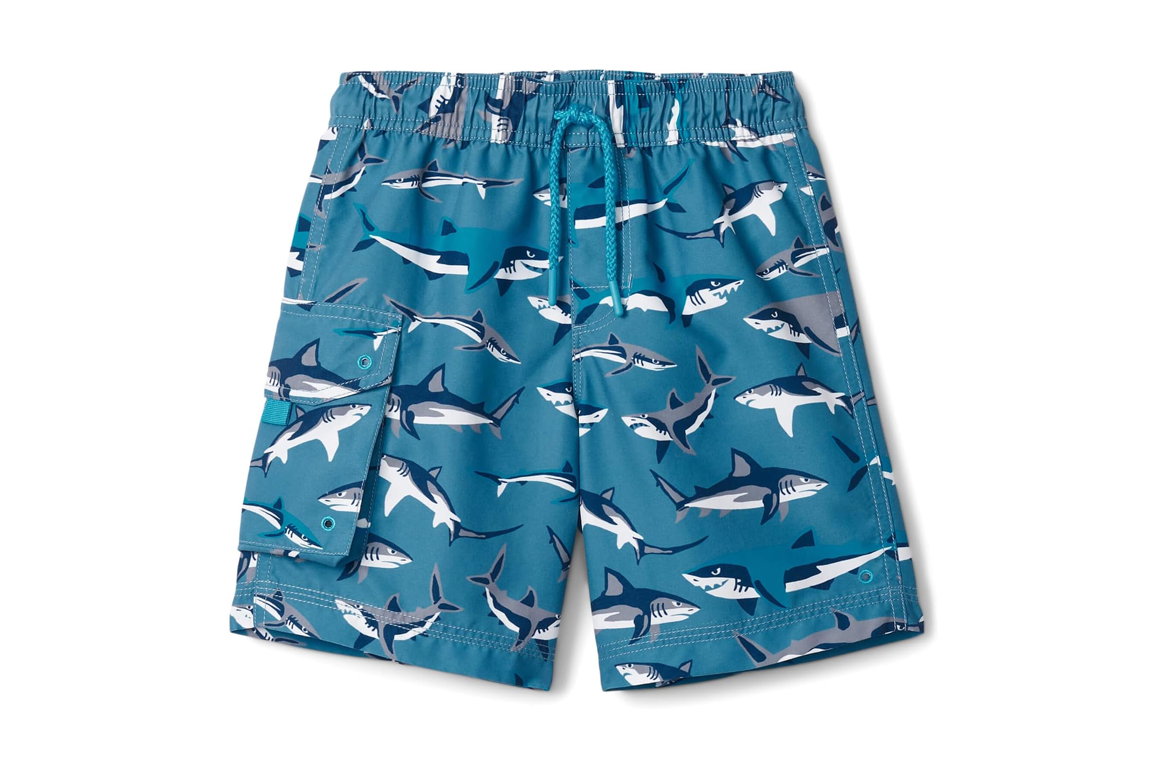 Hatley Kids Sneak Around Sharks Boardshorts (Toddler/Little Kids/Big Kids)