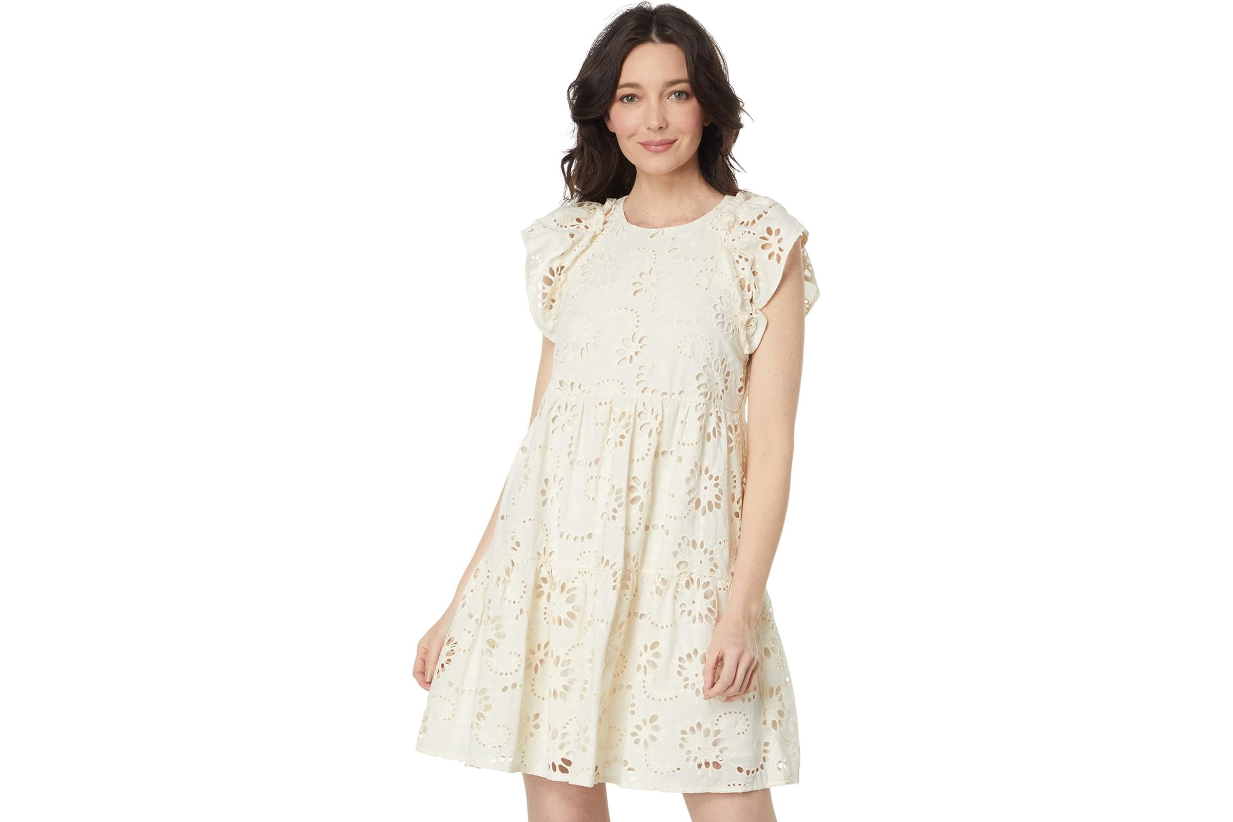 Maggy London Eyelet Mini Dress