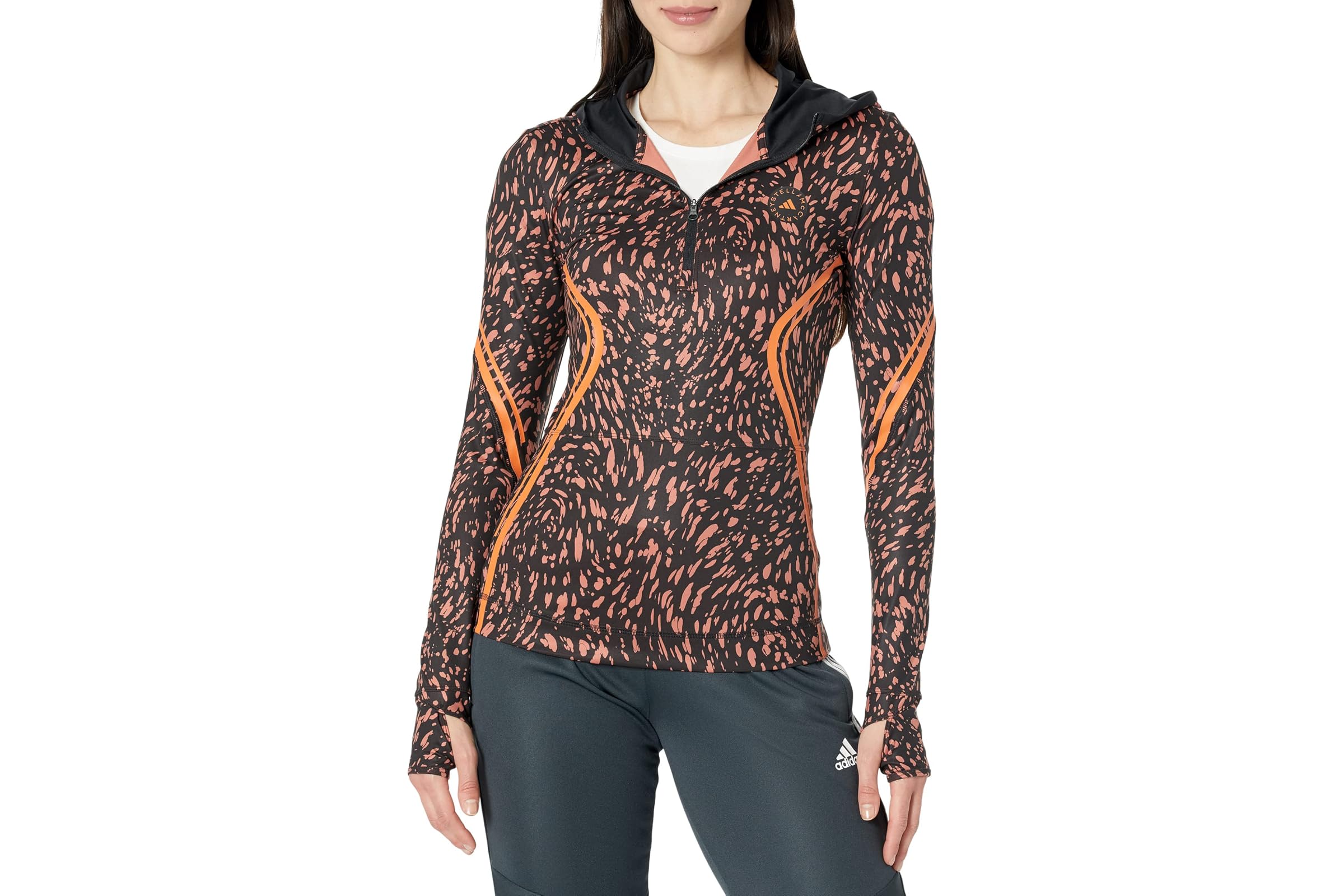 adidas by Stella McCartney TruePace Long Sleeve Hooded Printed HS4255