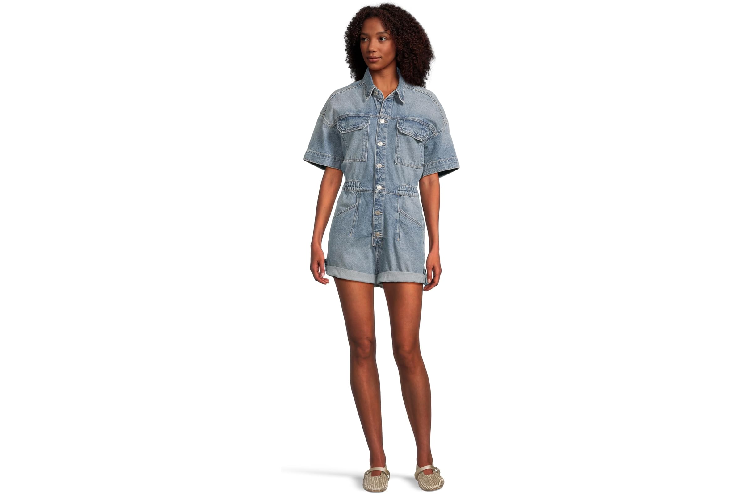 Free People Marci Cuffed Shortall 17290₽