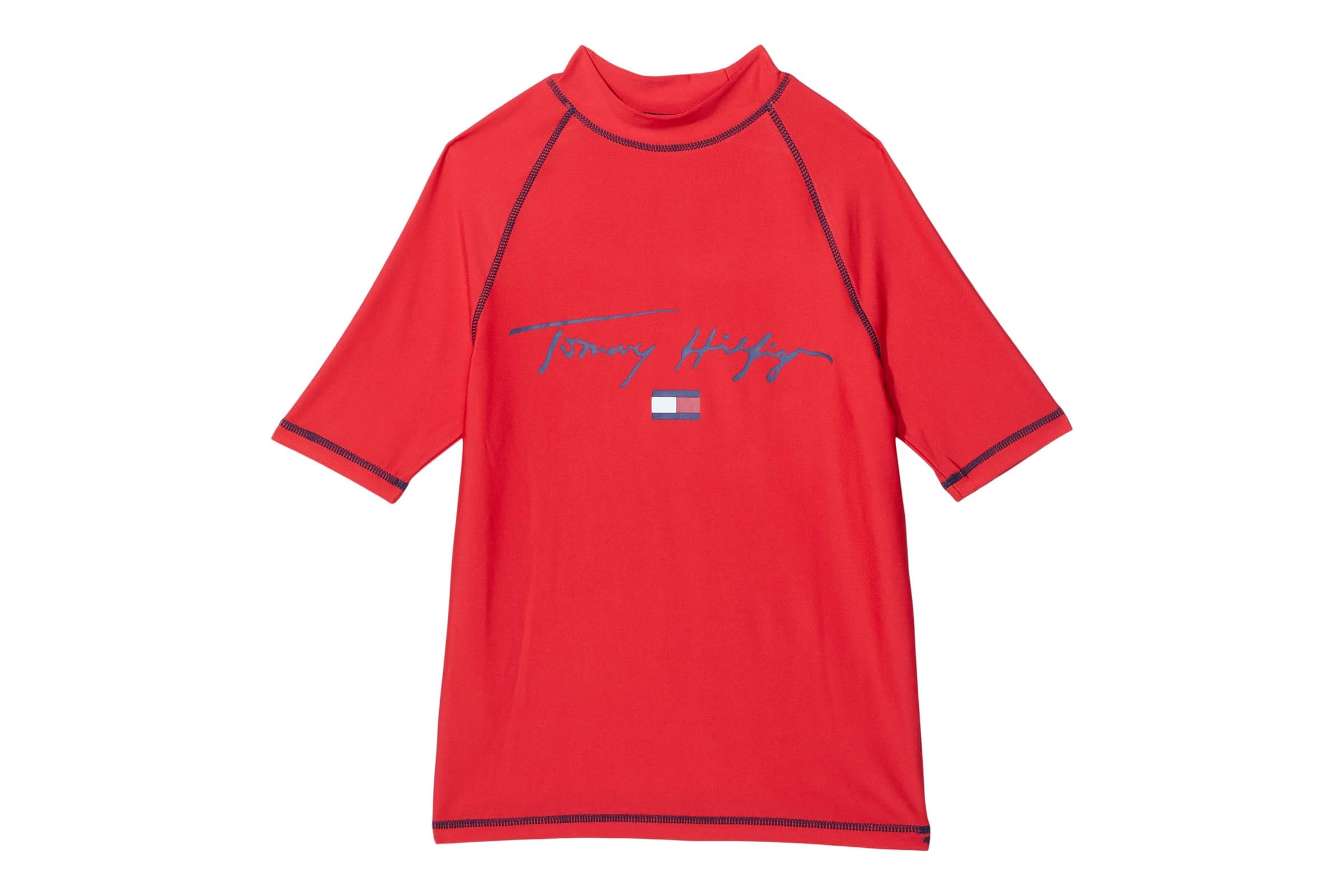 Tommy Hilfiger Kids Solid Tommy Rashguard (Big Kids)