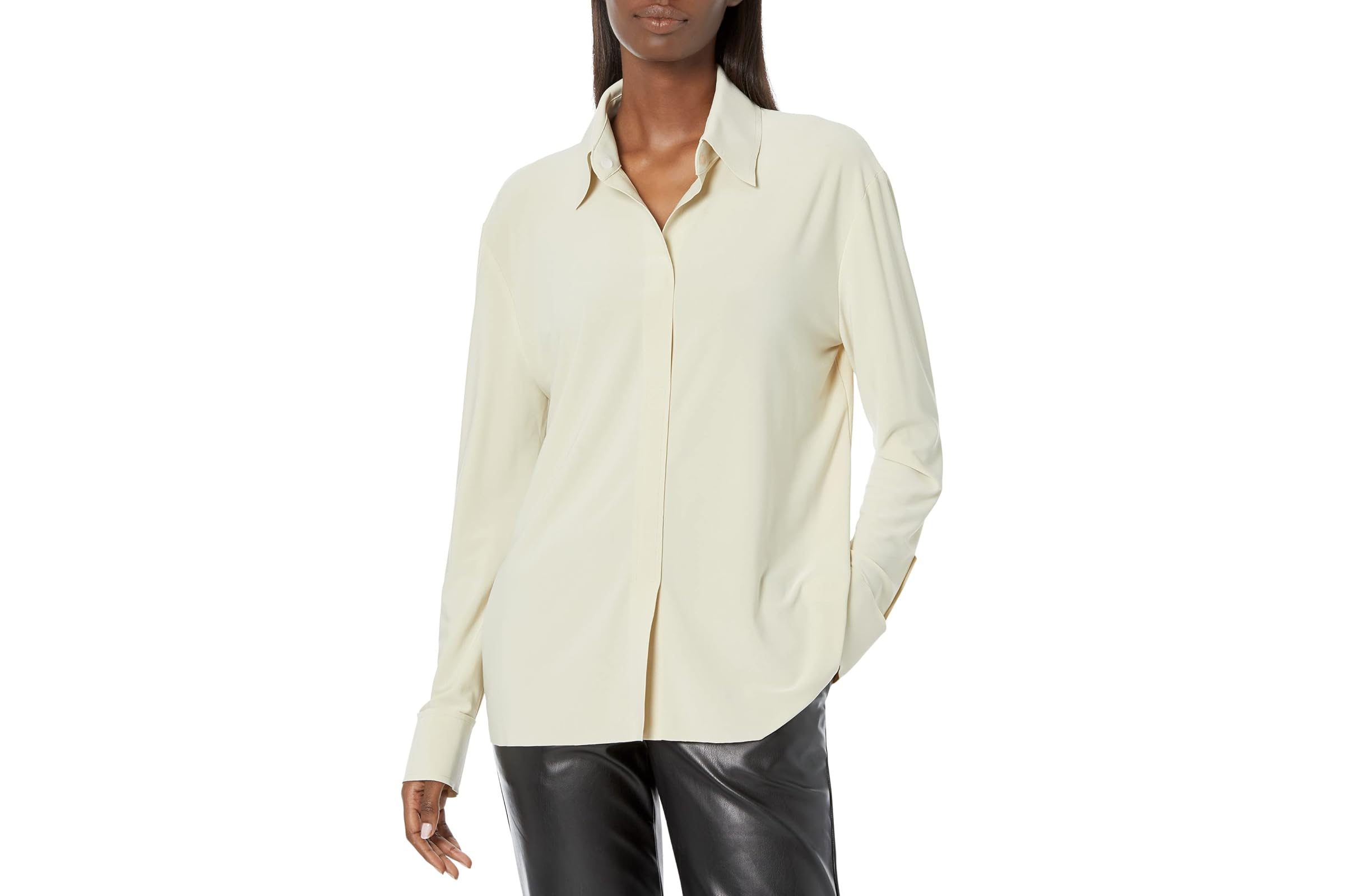 Norma Kamali NK Shirt w Collar Stand 15290₽