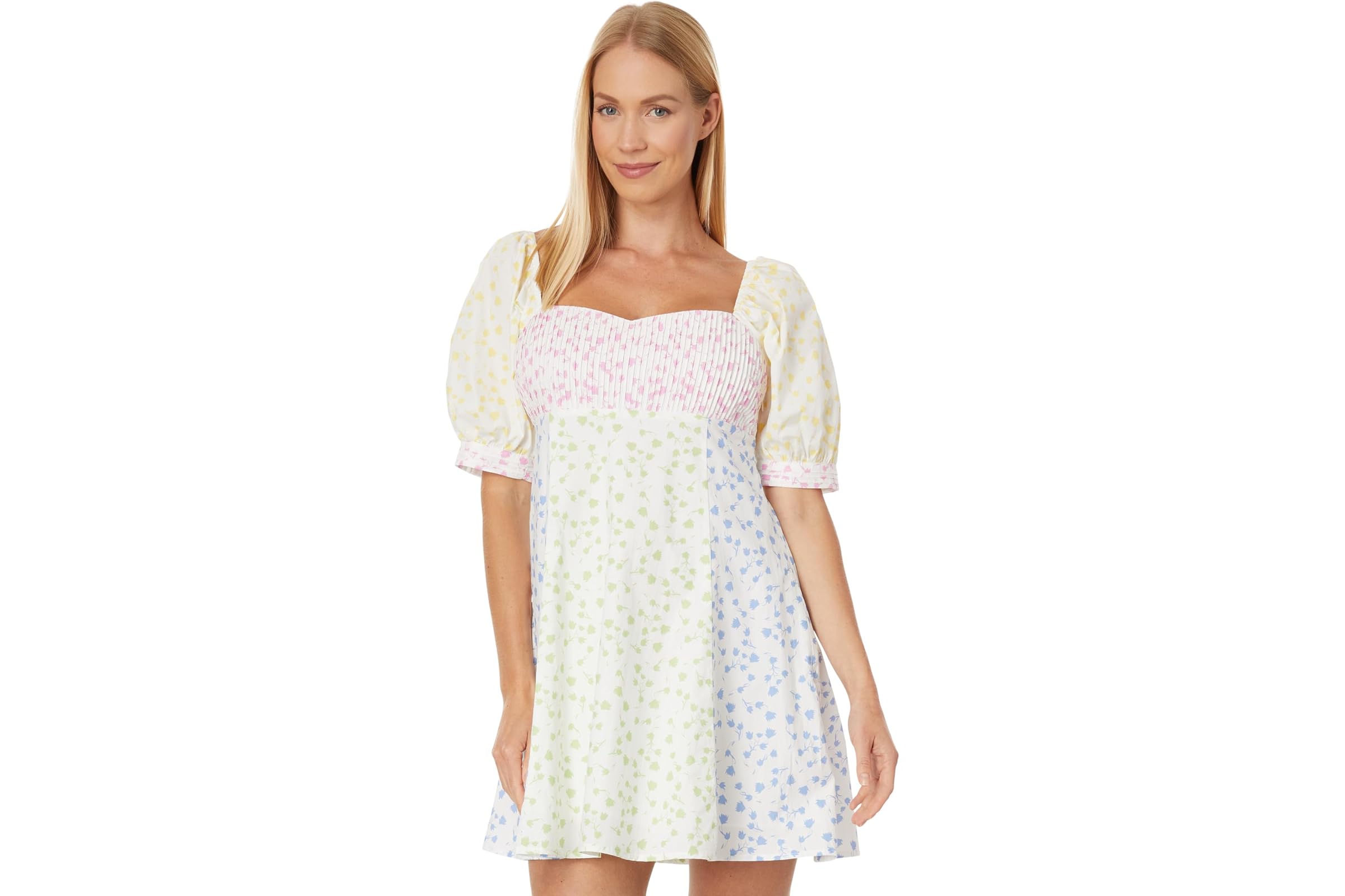 English Factory Multi Floral Print Mini Dress