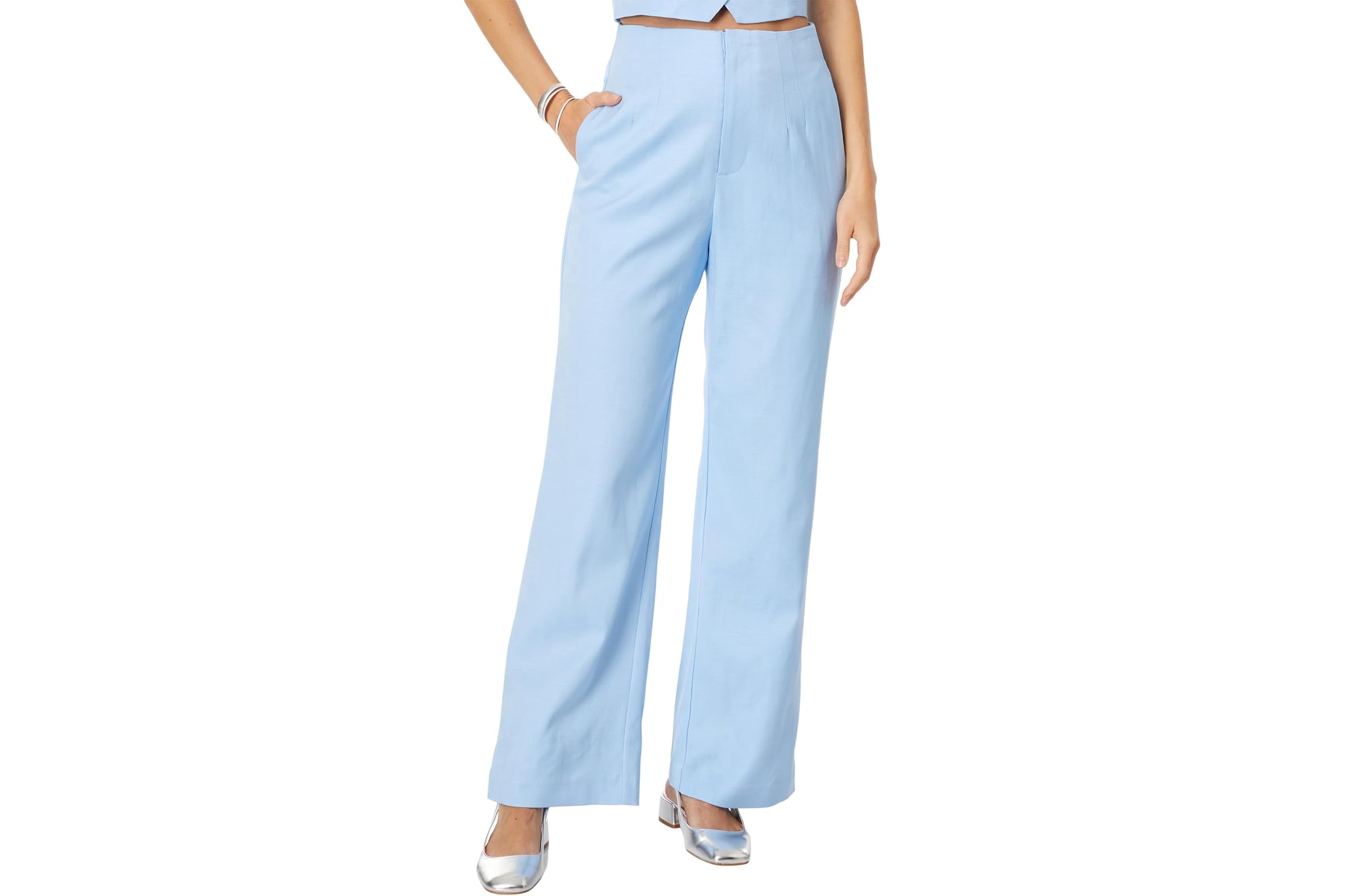 English Factory Linen Blend Pants