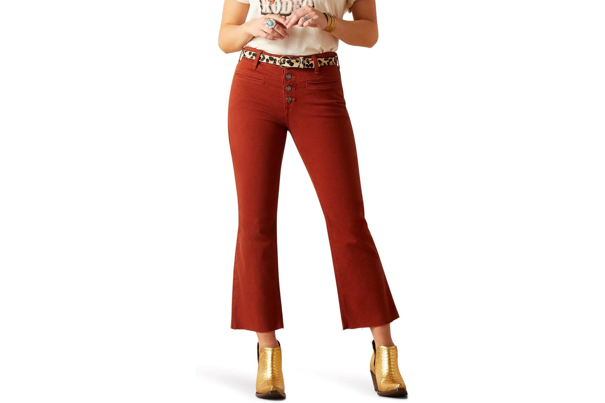 Ariat High-Rise Jazmine Flare in Burgundy 10190₽