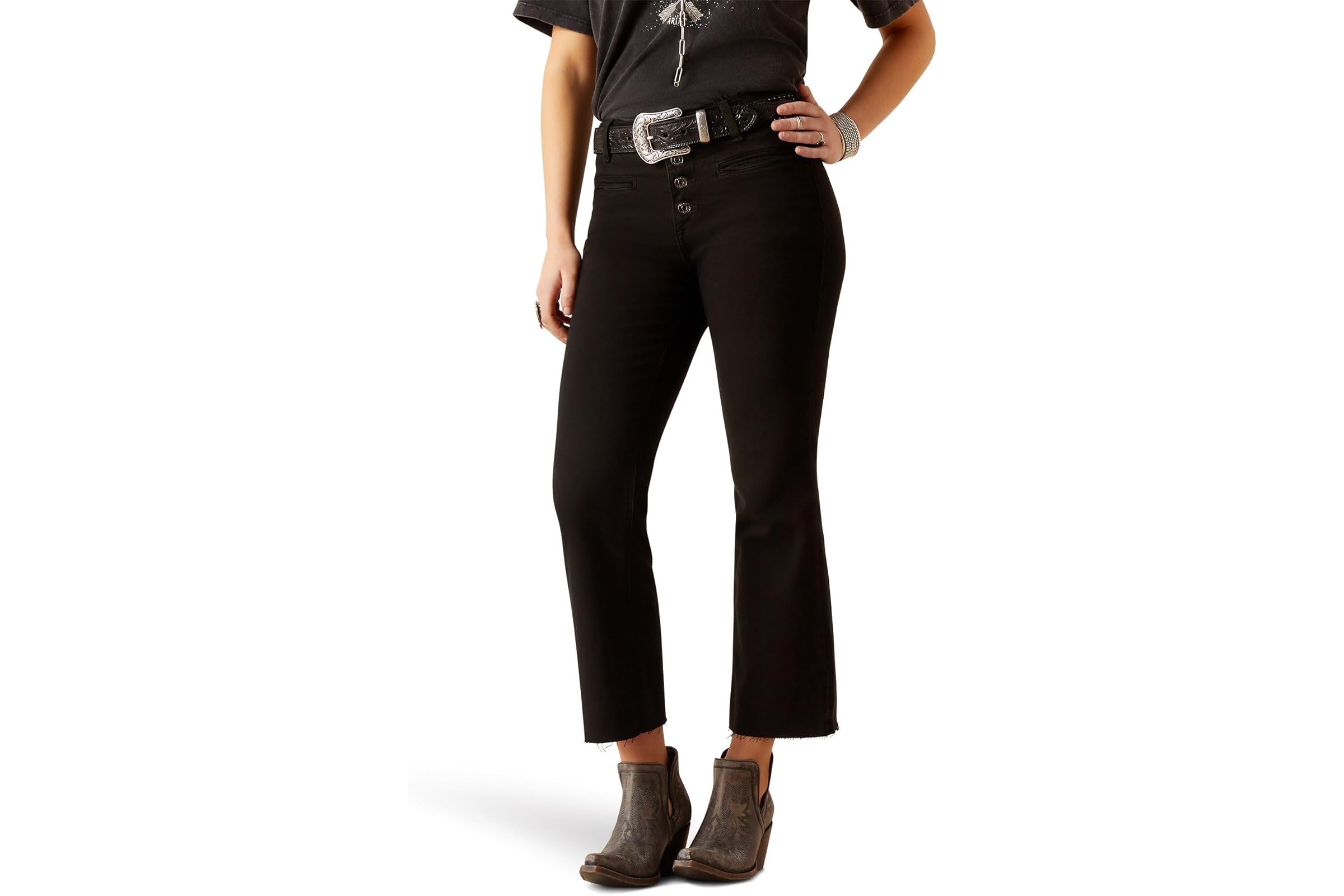 Ariat High-Rise Jazmine Kick Flare in Black 5390₽