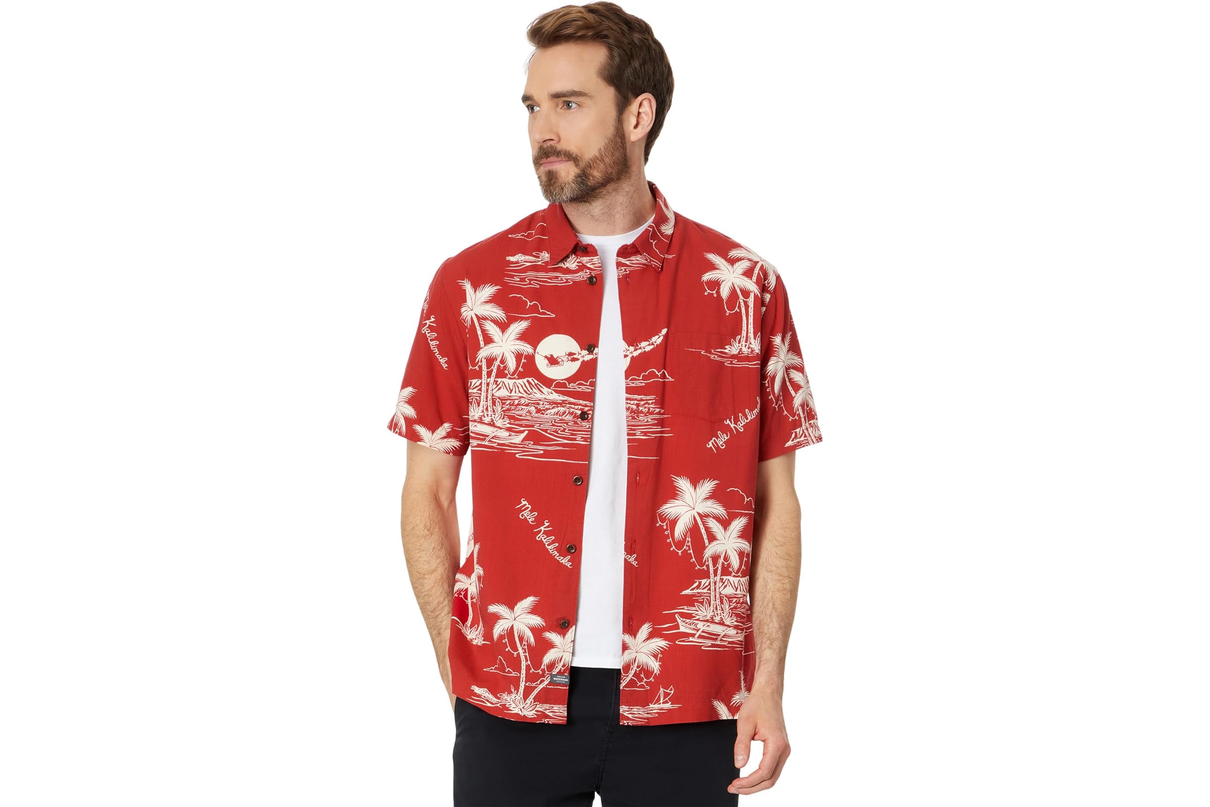 Quiksilver Waterman Ahi Holiday Short Sleeve Woven