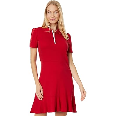 Платье Tommy Hilfiger Global Short Sleeve Zip Polo Dress