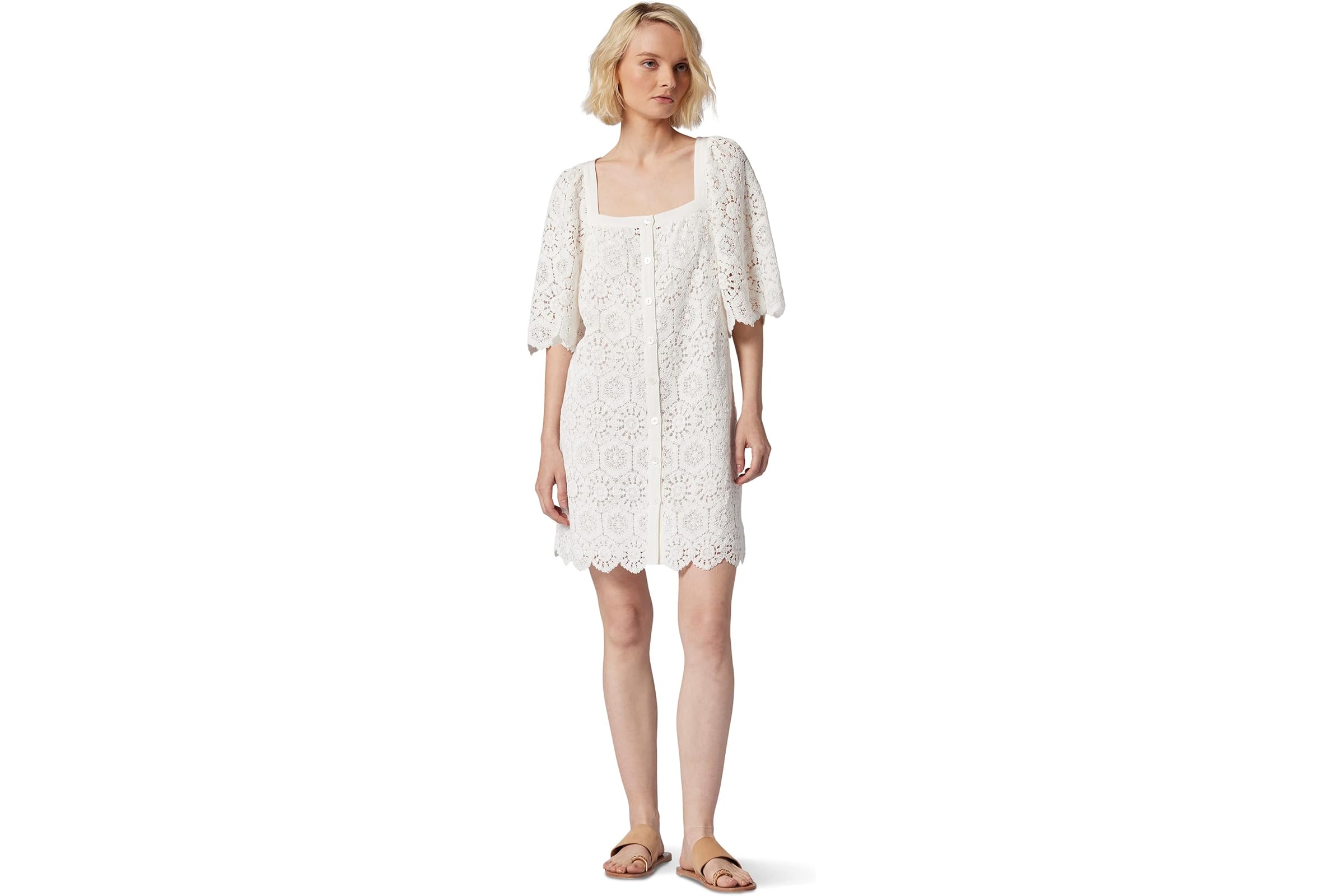 Joie Leona Mini Crochet Cotton Dress 42090₽