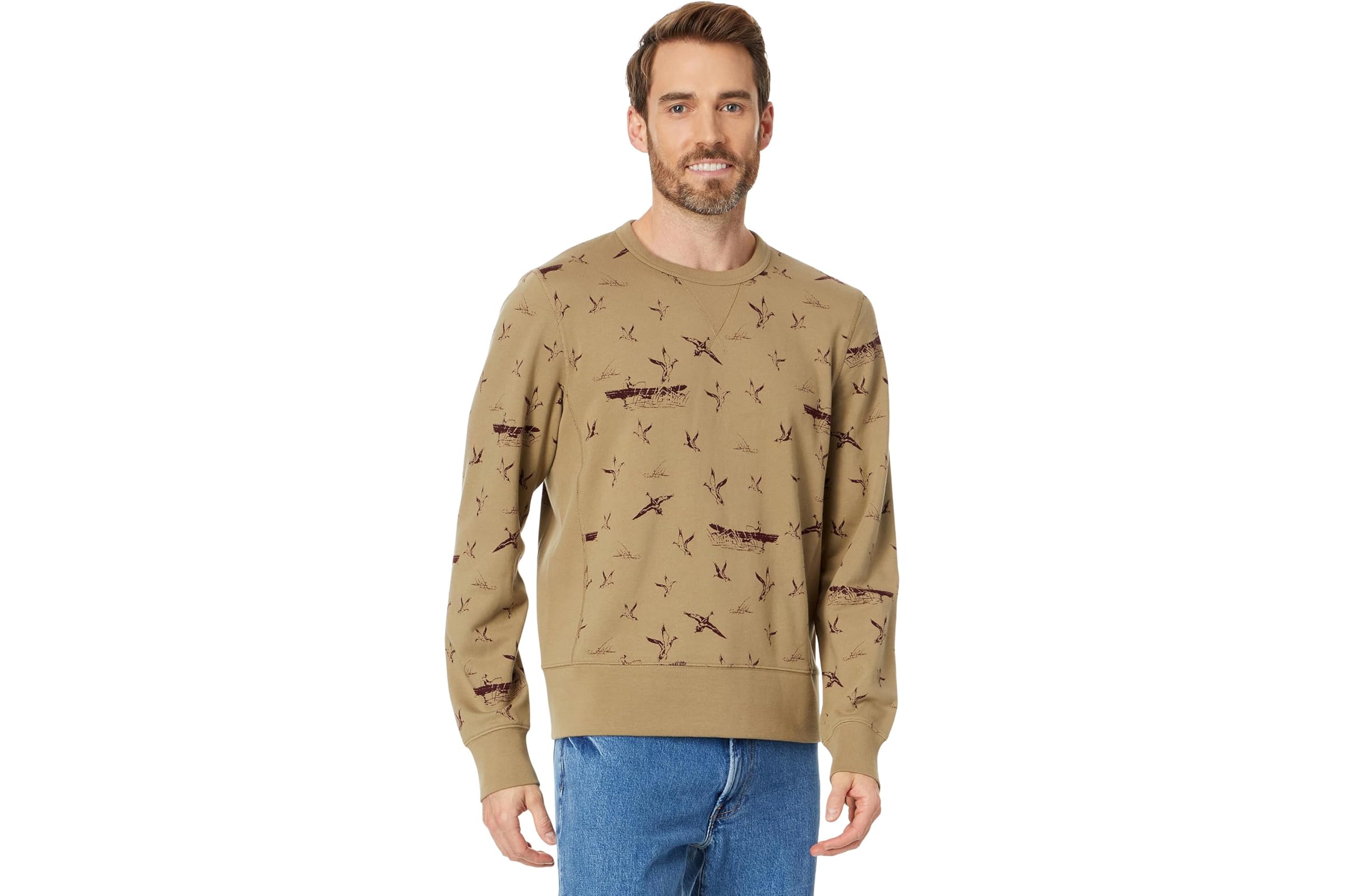LLBean Signature Rugged Crew Neck Sweatshirt Print 20990₽