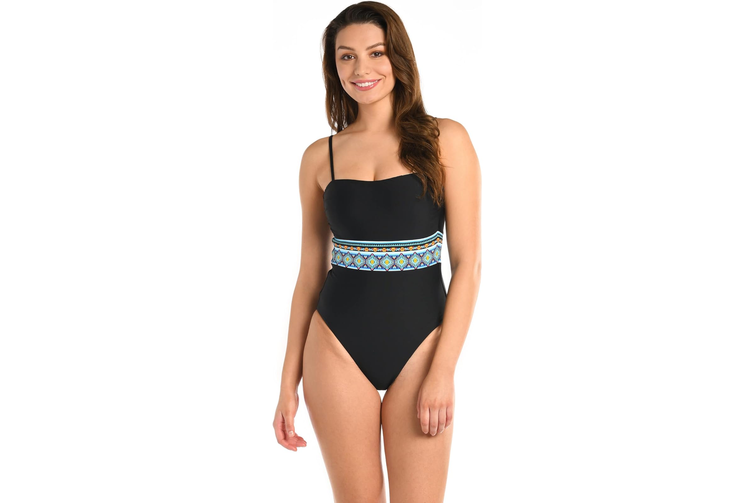 La Blanca Running Wild Reversible Bandeau One-Piece 12690₽