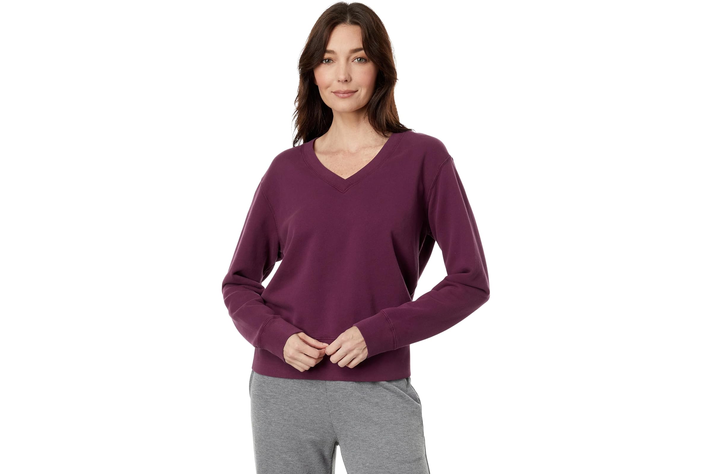 Mod-o-doc French Terry Deep V-Neck
