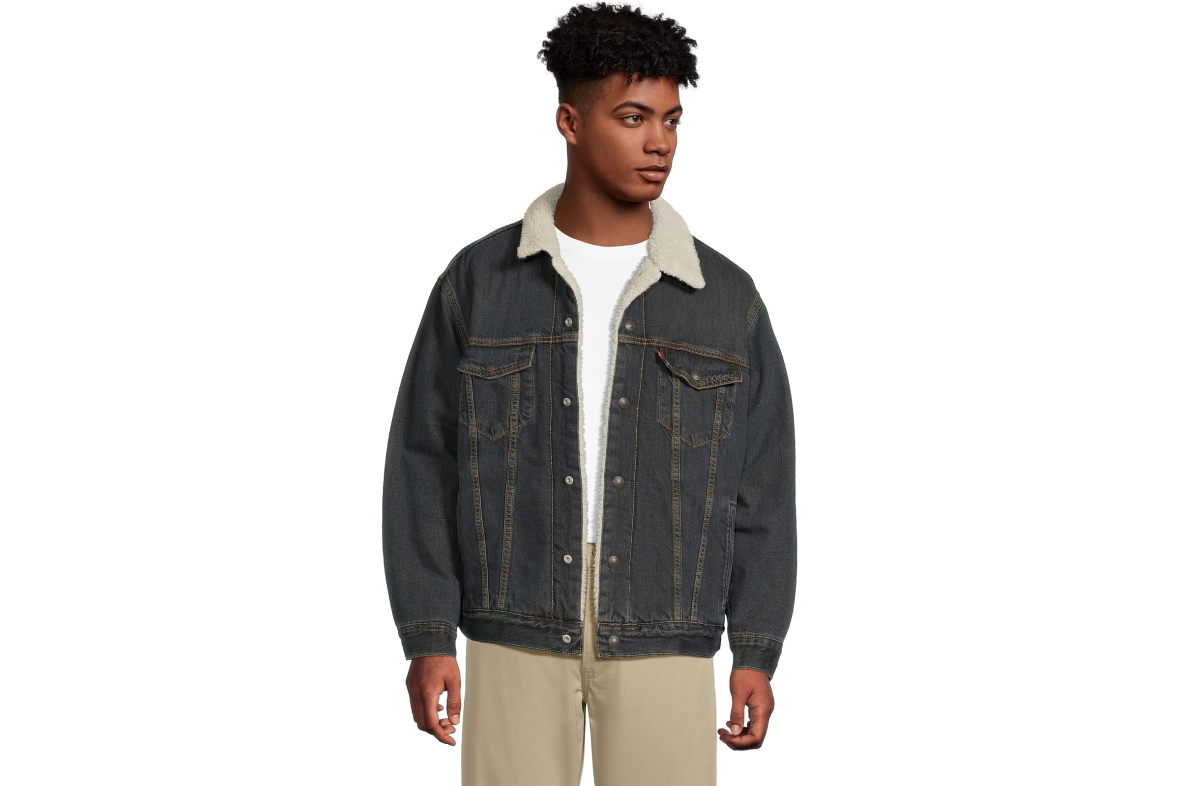 Levis Mens Relaxed Fit Sherpa Trucker 19390₽