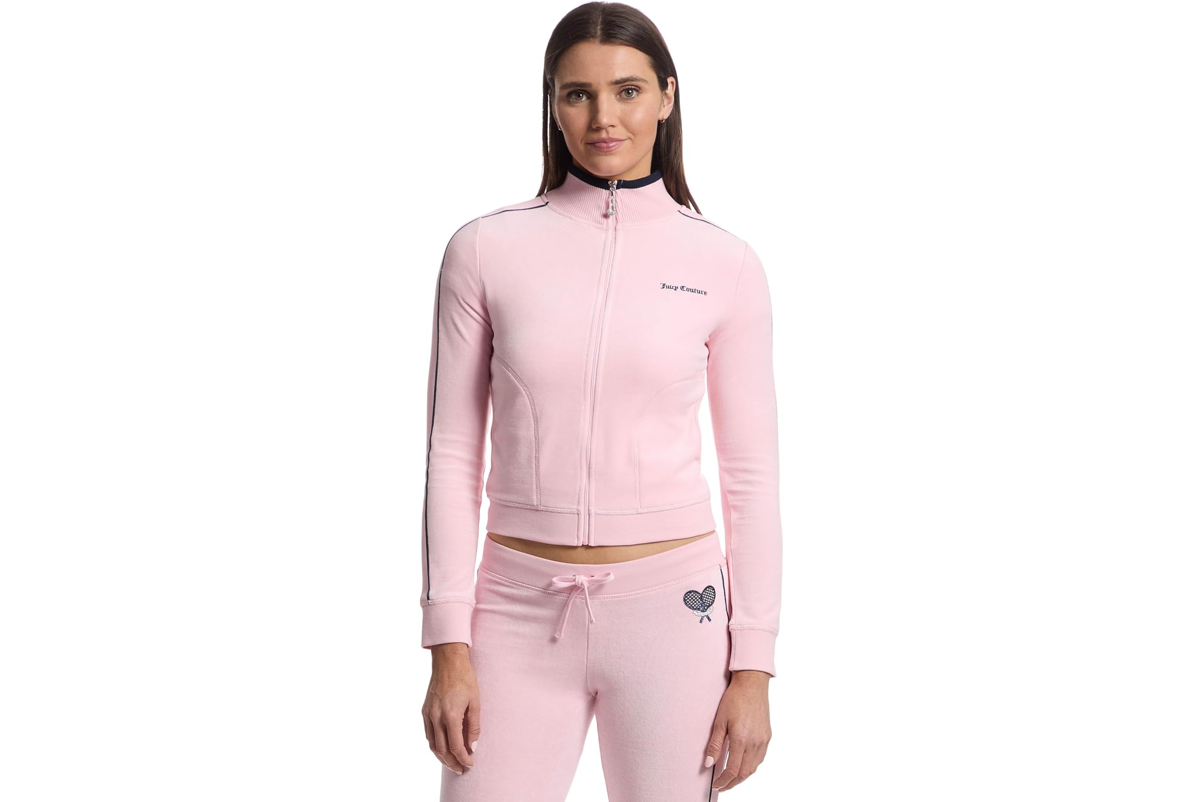 Juicy Couture Heritage Mock Neck Track Jacket with Back Graphic 7690₽