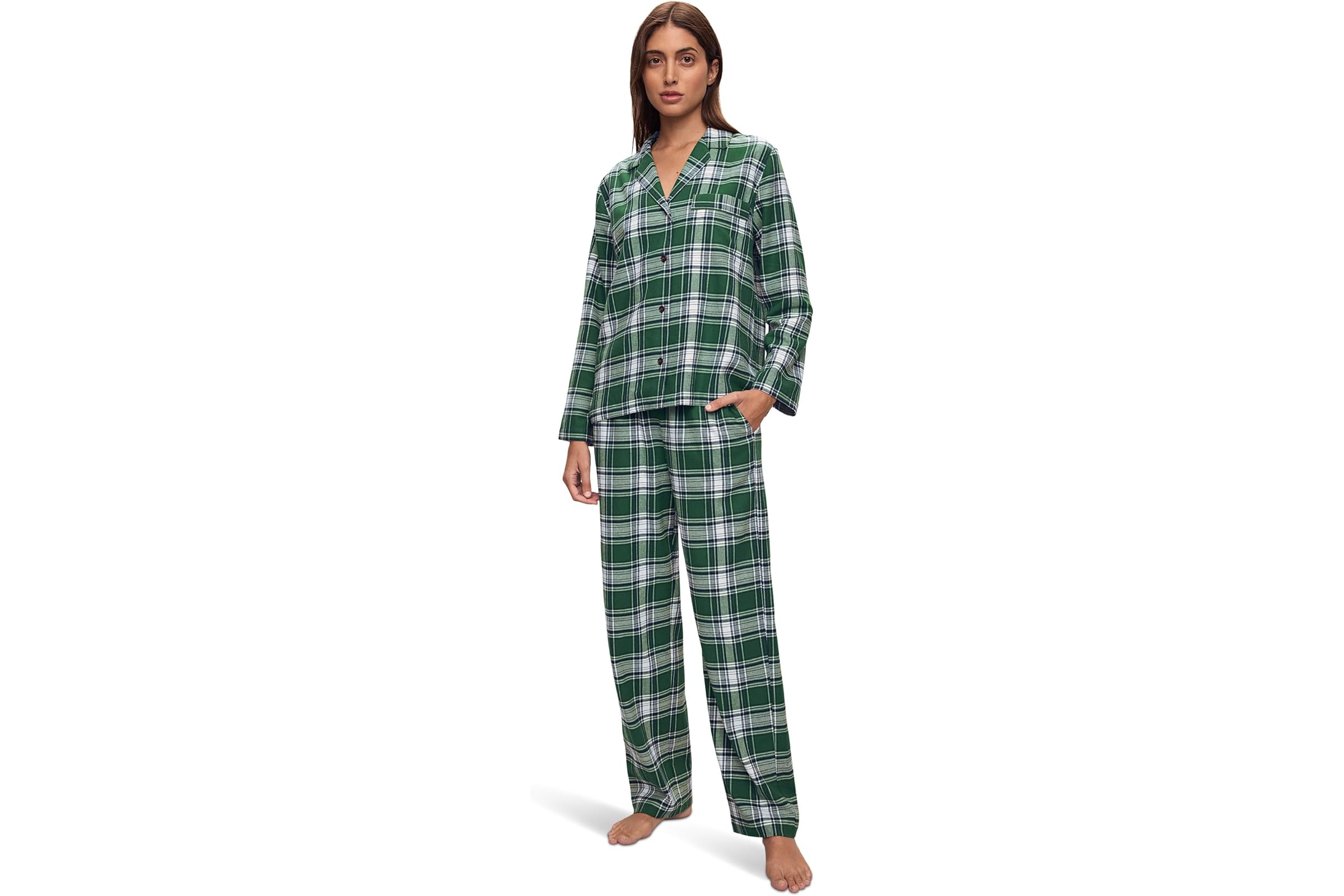 Eberjey Flannel Long PJ Set