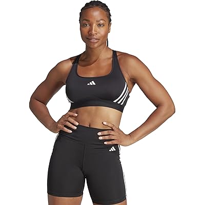 adidas Powerreact Training Medium Support 3-Stripes Bra