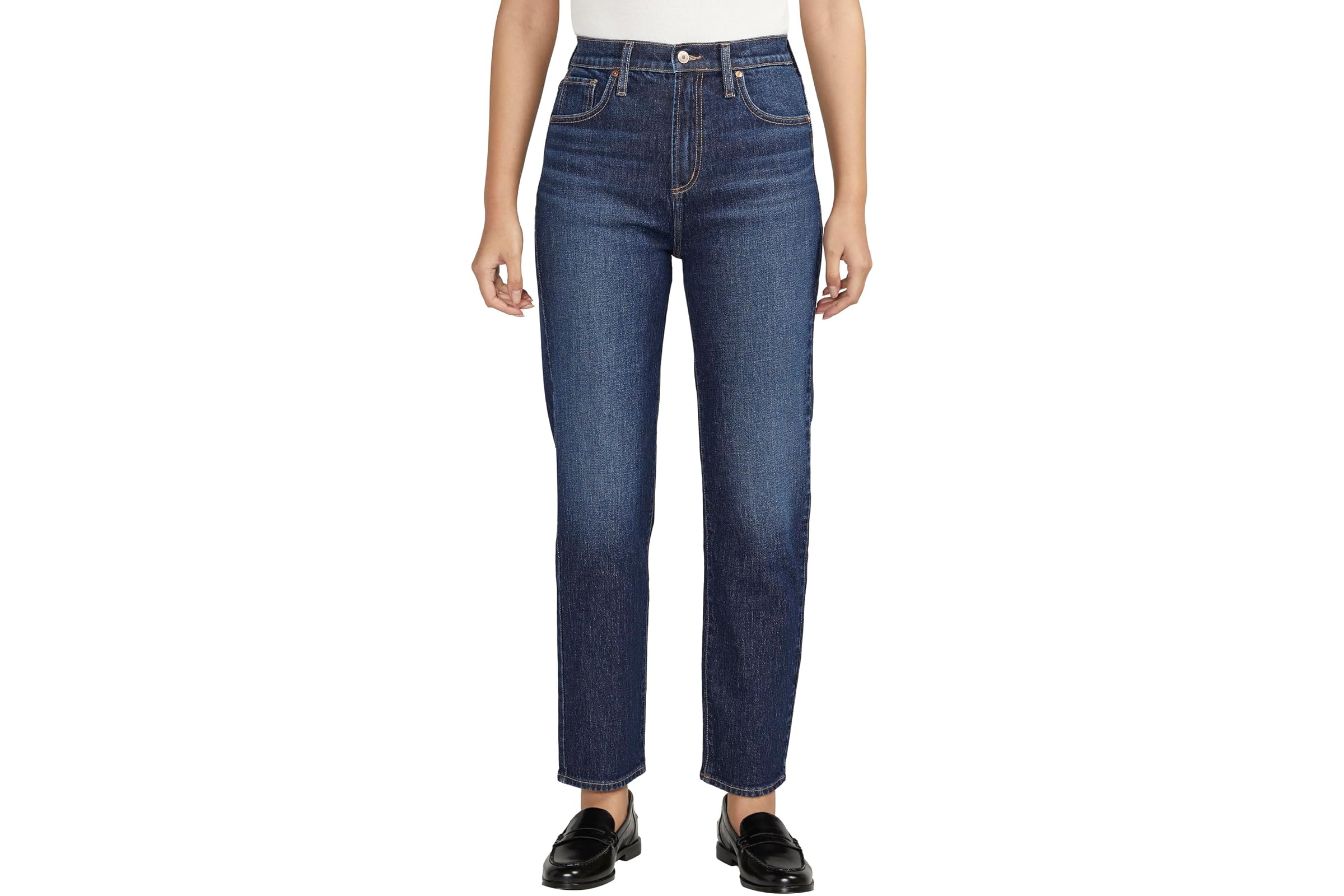 Silver Jeans Co Highly Desirable High-Rise Slim Straight Leg Jeans L28440RCS340 12890₽