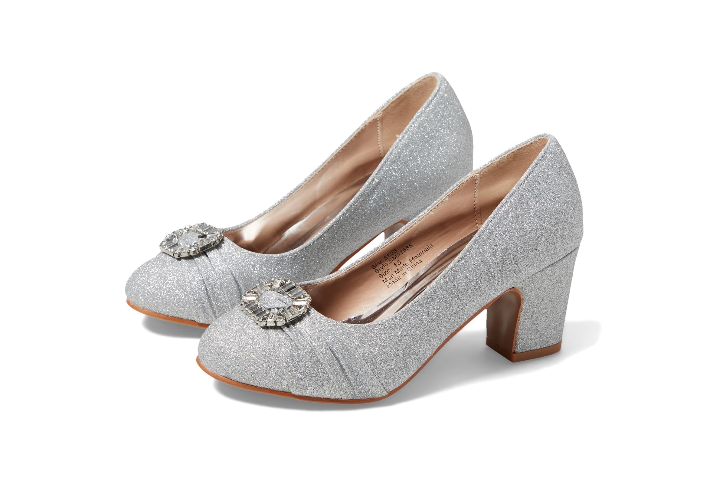 Badgley Mischka Kids Lola Jewel Toe Pump (Little Kid/Big Kid)