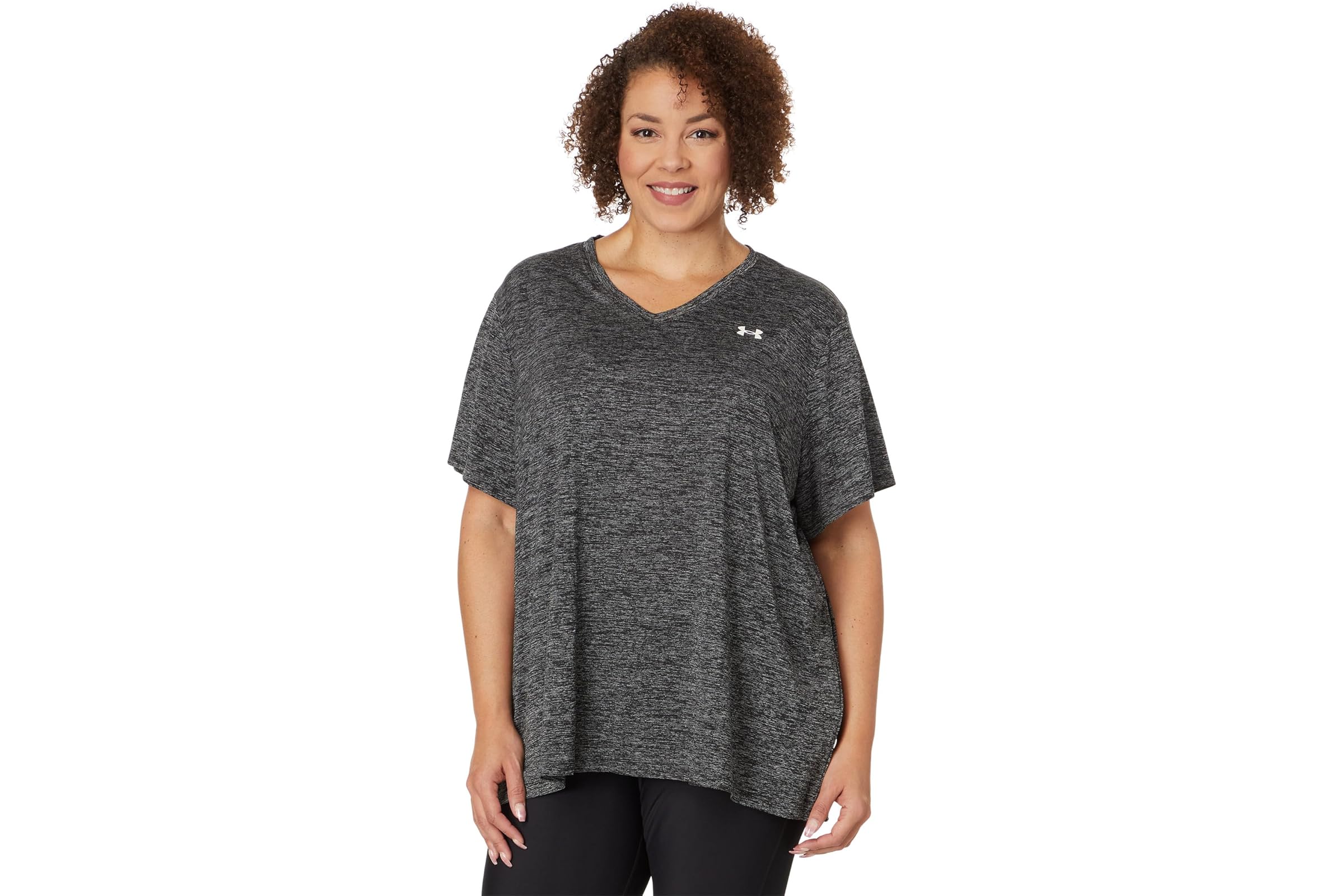 Under Armour Plus Size Tech Short Sleeve V-Neck Twist 3990₽