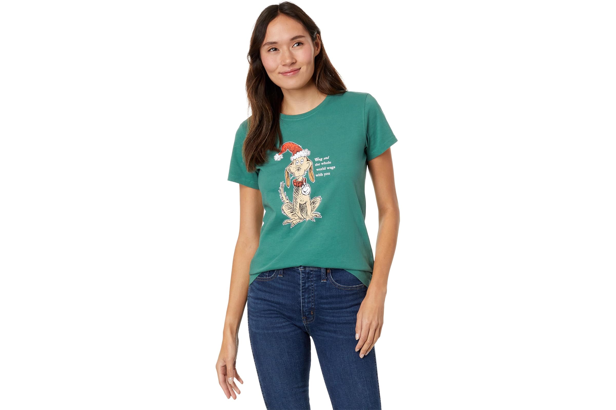 Life is Good Max The World Wags with You Short Sleeve Crusher Tee 4590₽