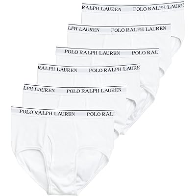 Polo Ralph Lauren 6-Pack Classic Fit Cotton Mid-Rise Briefs