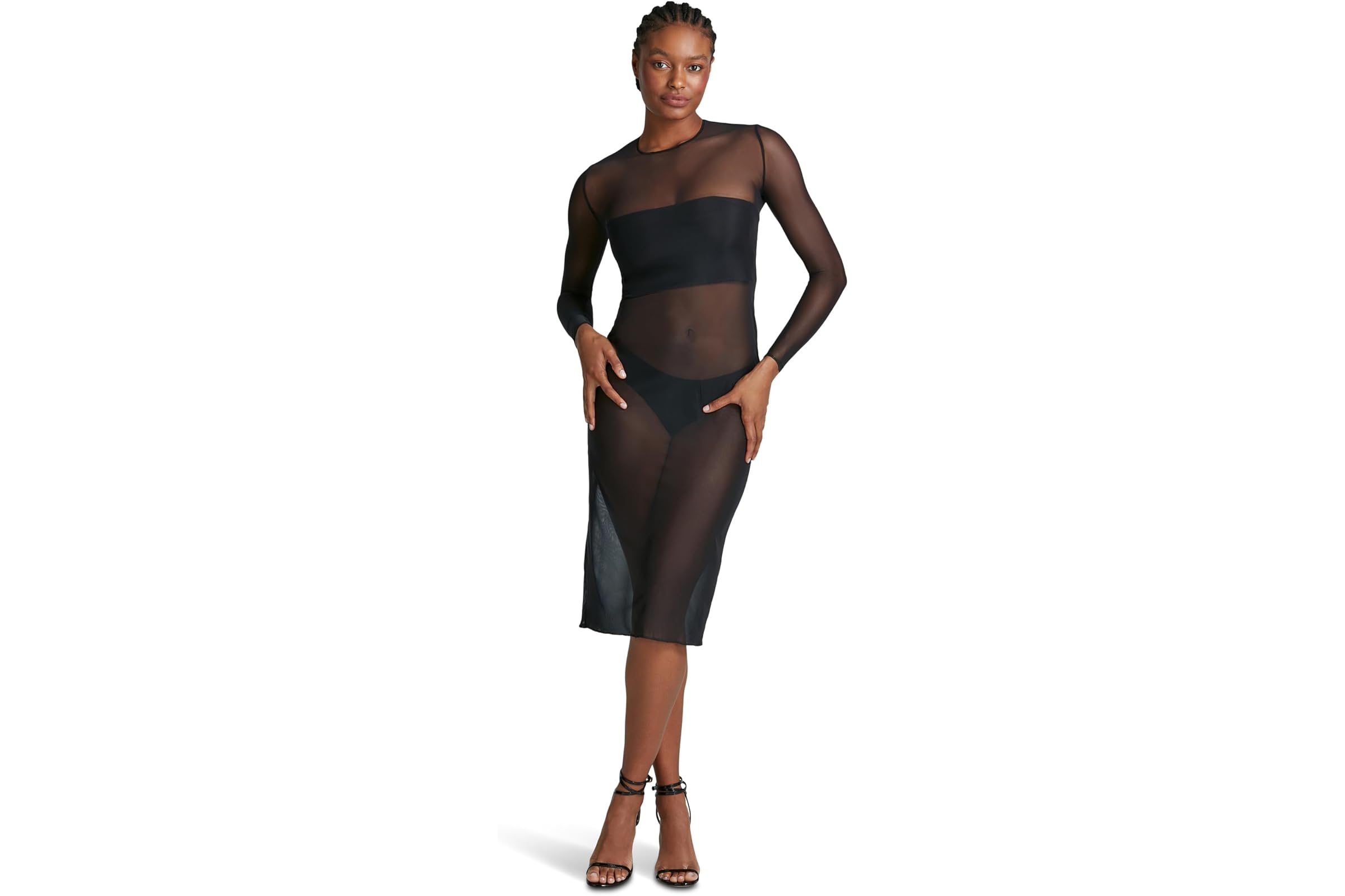 Commando Chic Mesh Long Sleeve Midi Dress TU302 26190₽