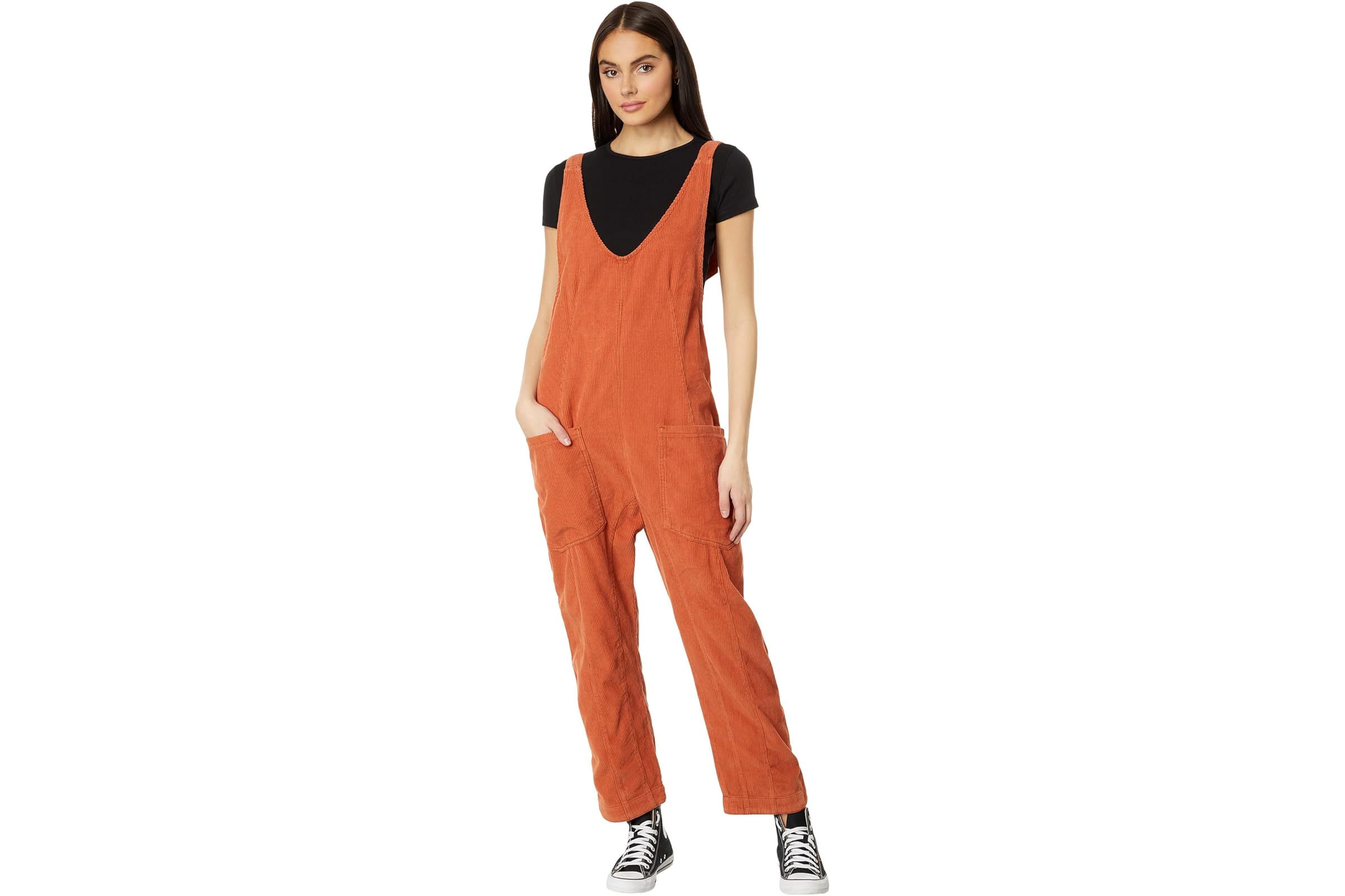 Free People High Roller Cord Jumpsuit 21690₽