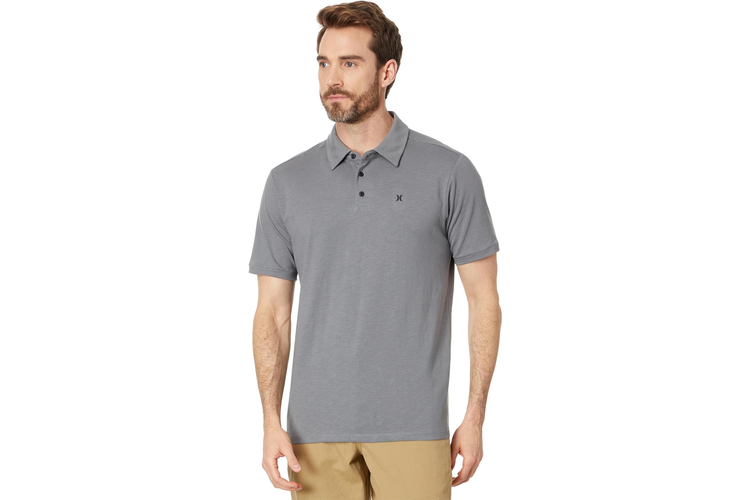 Мужская рубашка Hurley H2O Dri Ace Slub Short Sleeve Polo 7490₽