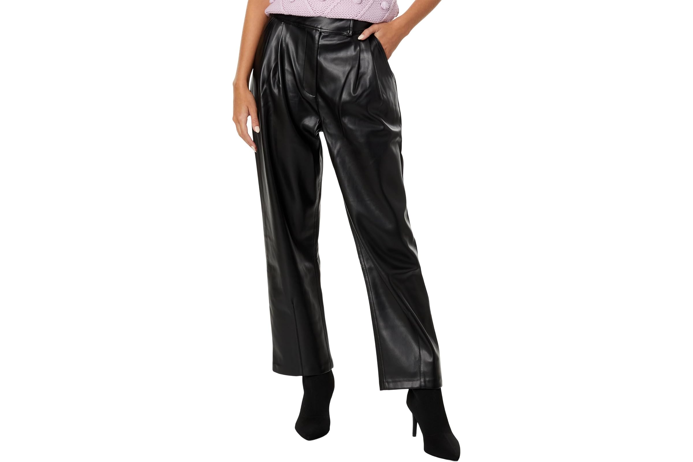 English Factory Faux Leather Pleated Trouser Pants 11190₽