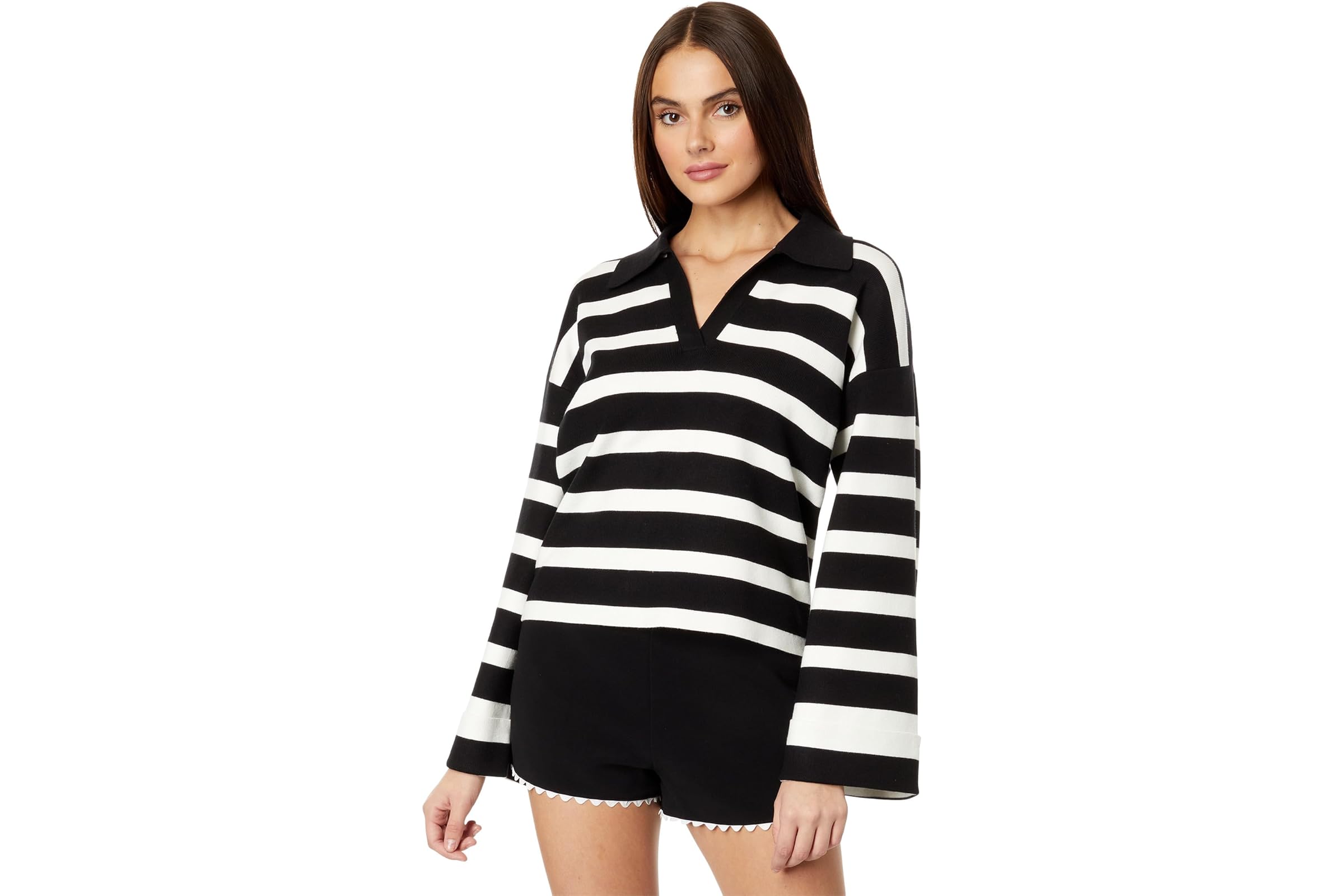 English Factory Striped Collared Cropped Sweater 7790₽