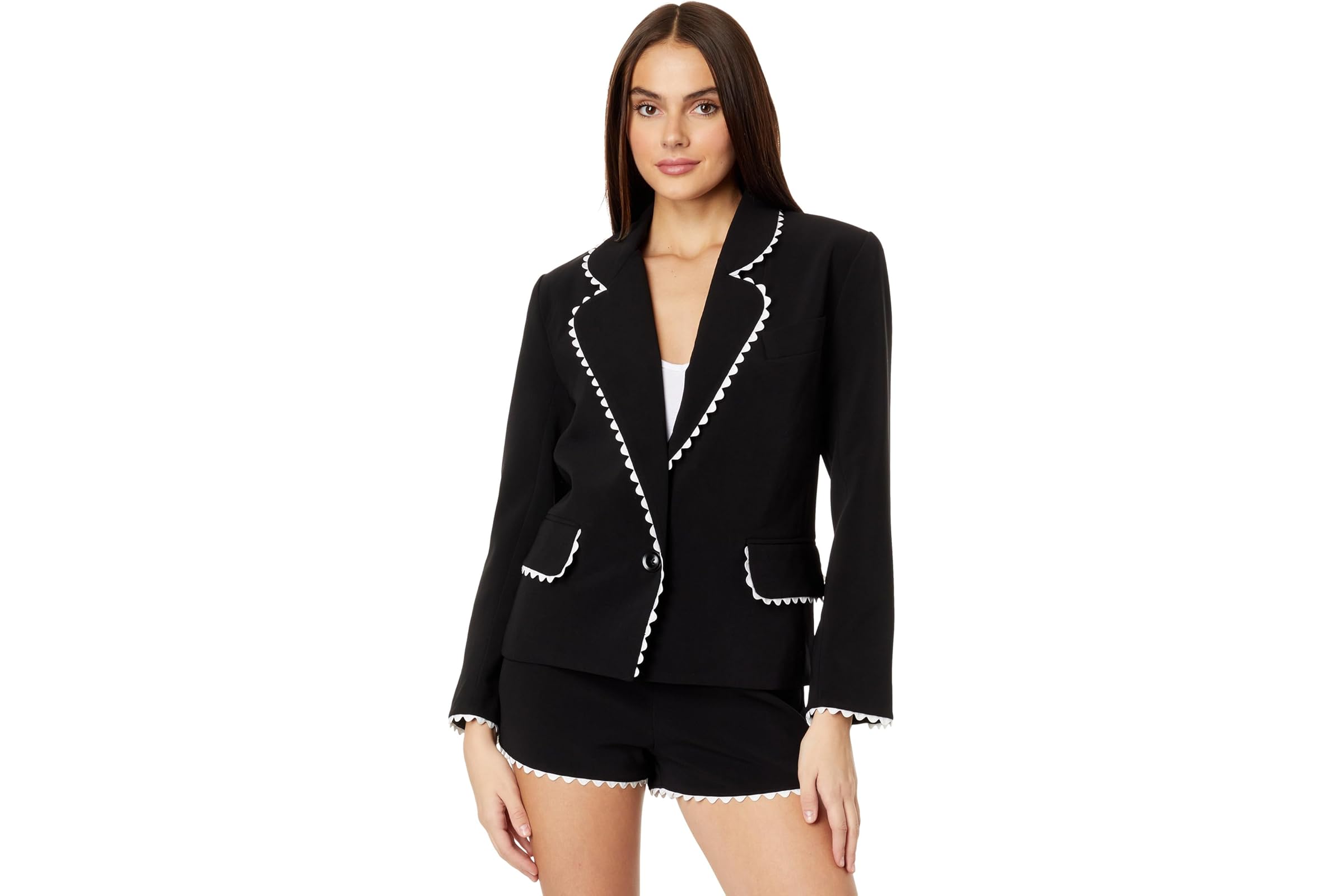 English Factory Rickrack Edge Blazer