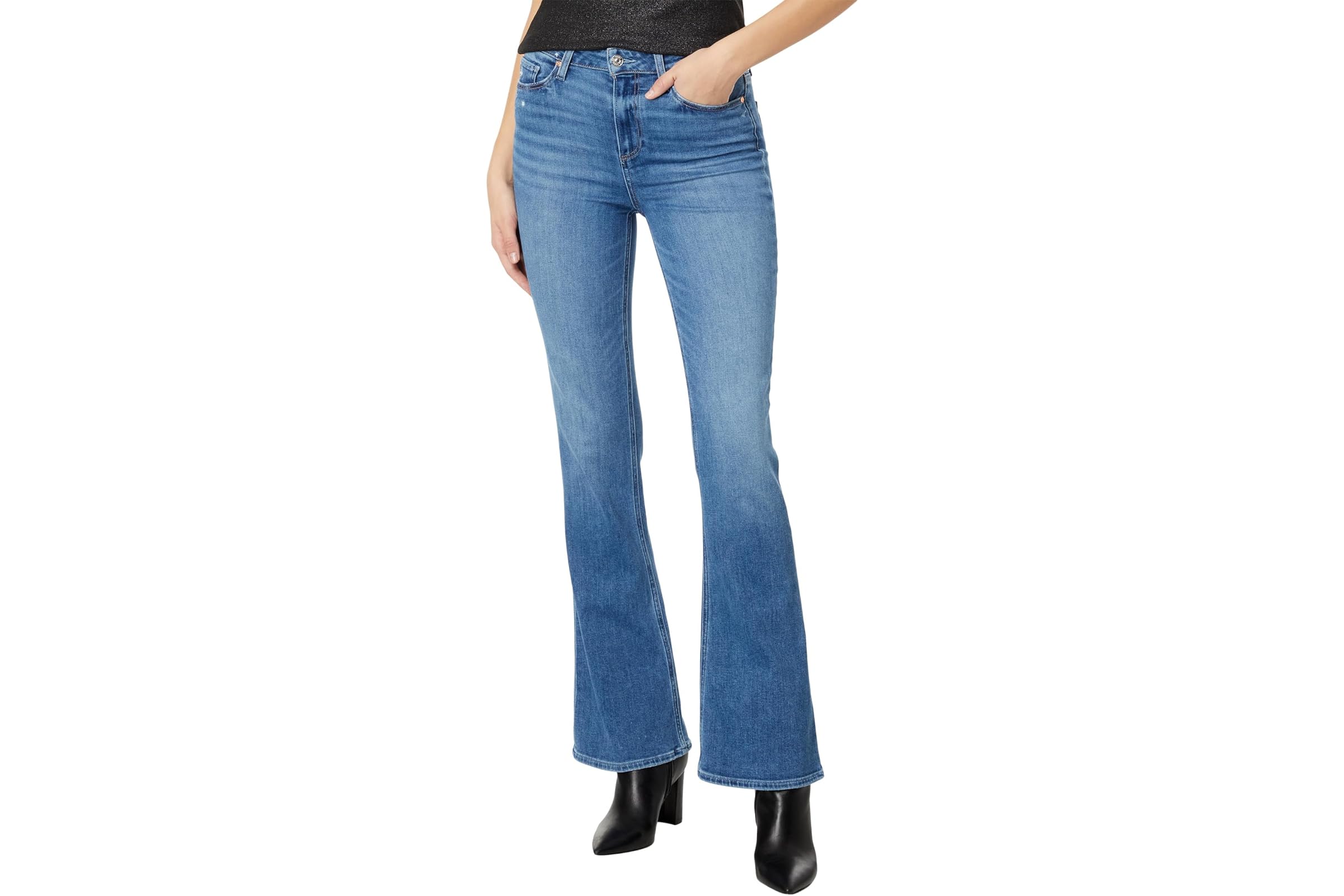 Paige High-Rise Laurel Canyon 32 in Rock Show Distressed 47690₽