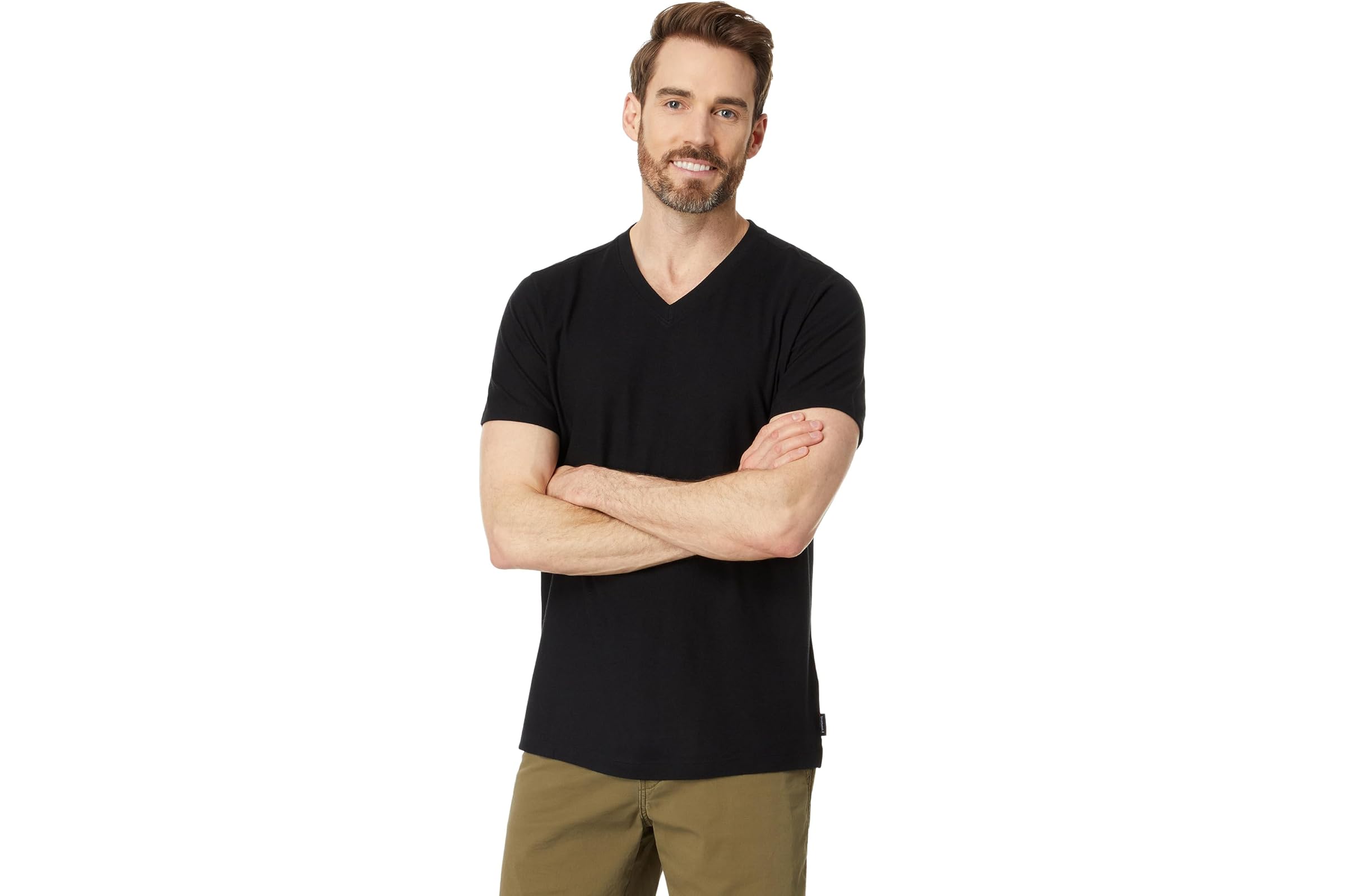 Мужская рубашка Smartwool Perfect V-Neck Short Sleeve Tee 11390₽