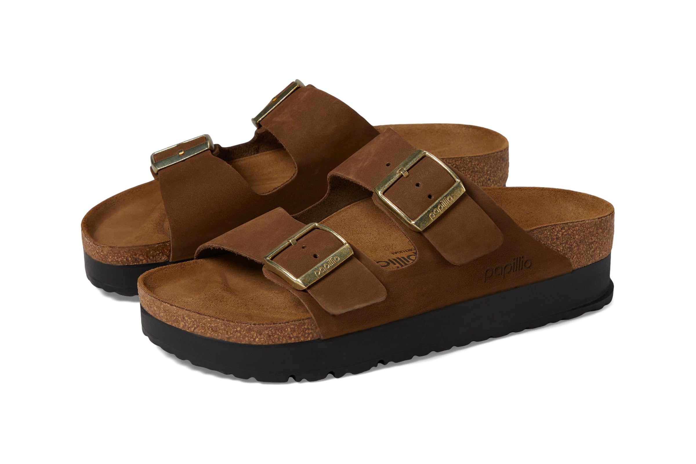 Birkenstock Papillio by Birkenstock Arizona Platform Sandal - Nubuck 28690₽