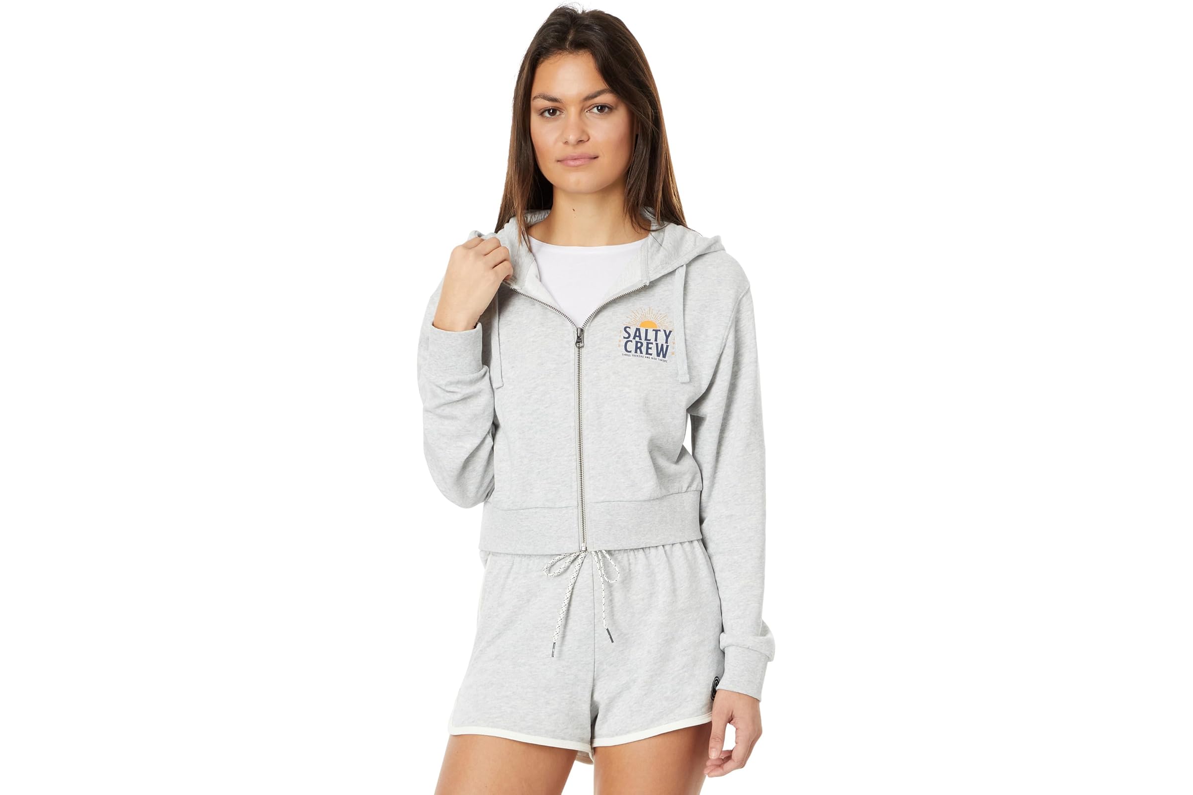 Salty Crew Cruisin Crop Full Zip Hoodie 5890₽