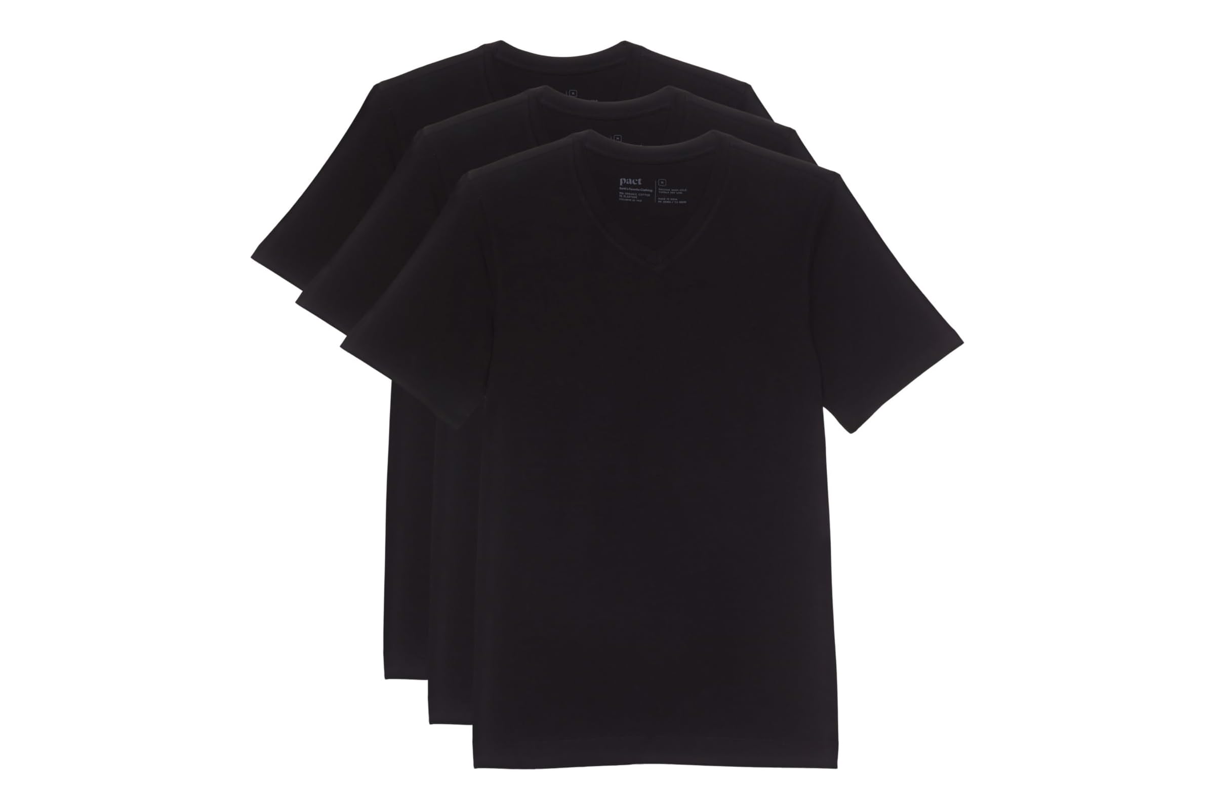 PACT Cool-Stretch V-Neck Undershirt 3-Pack