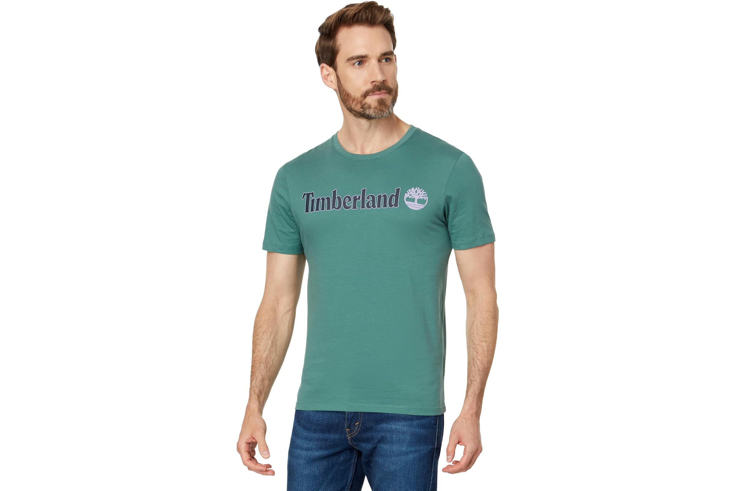 Мужская рубашка Timberland Linear Logo Short Sleeve Tee 4790₽