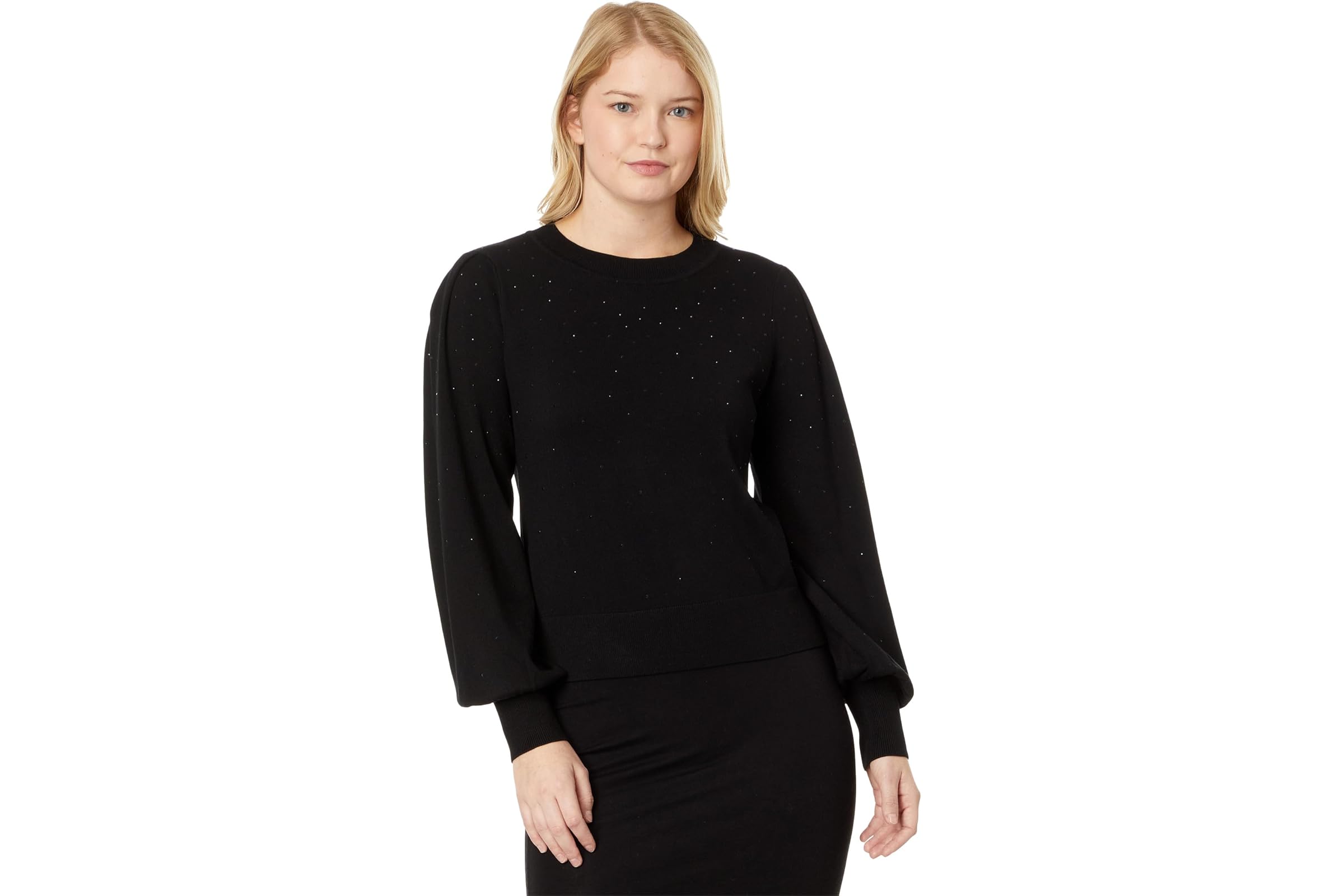 DKNY Long Sleeve Crew Neck Mini Sequin Sweater 10890₽